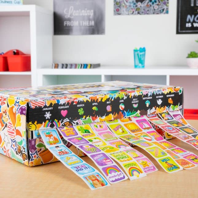 Really Good Stuff Classroom Stickers and Storage Box -2, 240 Pieces-Incentive, Motivational & Reward Stickers for Kids-Teacher Supplies for Classroom - Image 6