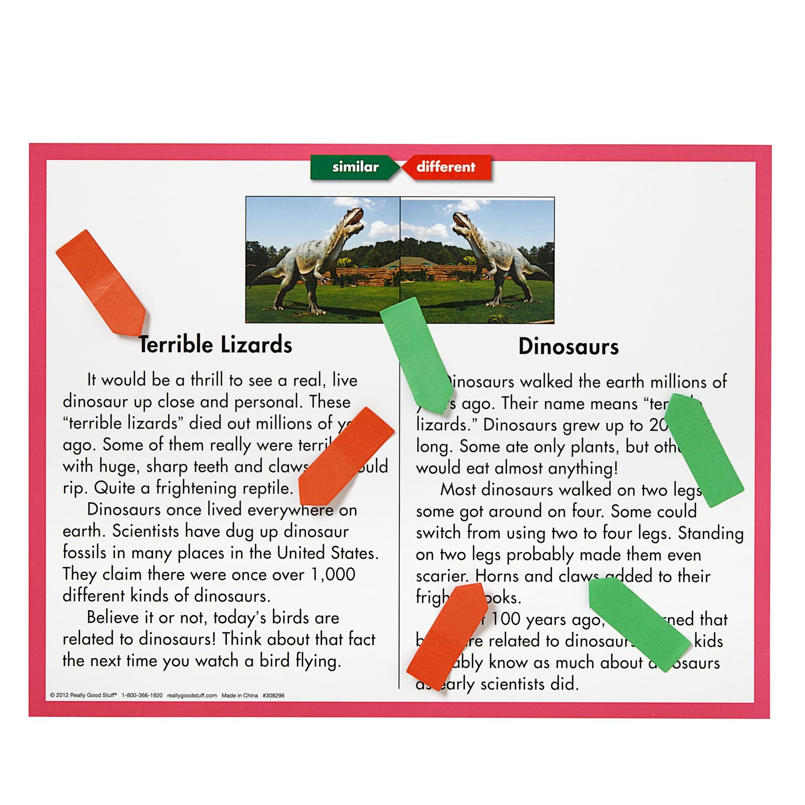 Really Good Stuff Compare and Contrast Same-Topic Texts Level 1 Literacy Center - 1 Literacy Center - Image 4