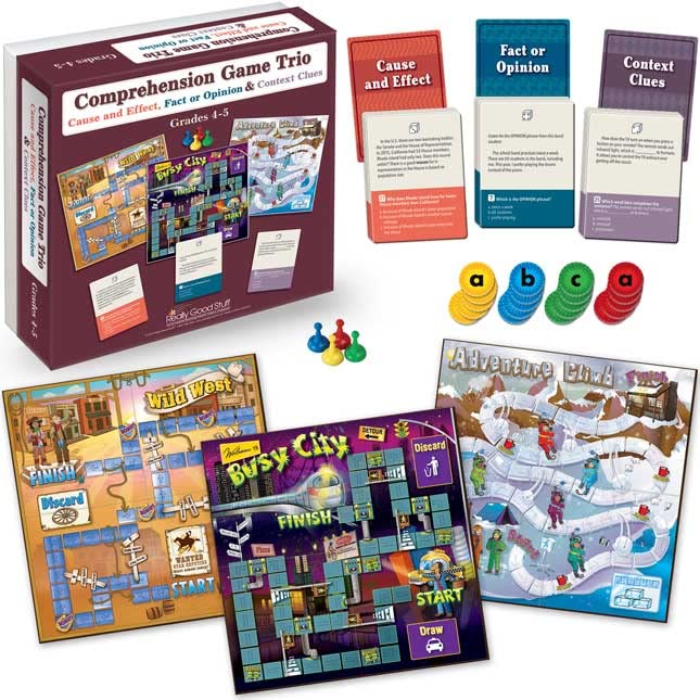 Really Good Stuff Comprehension Game Trios: Set of 4 - Grades 2-5 - Image 5