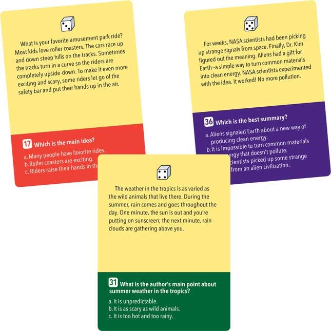 Really Good Stuff Comprehension Game Trios: Set of 4 - Grades 2-5 - Image 7