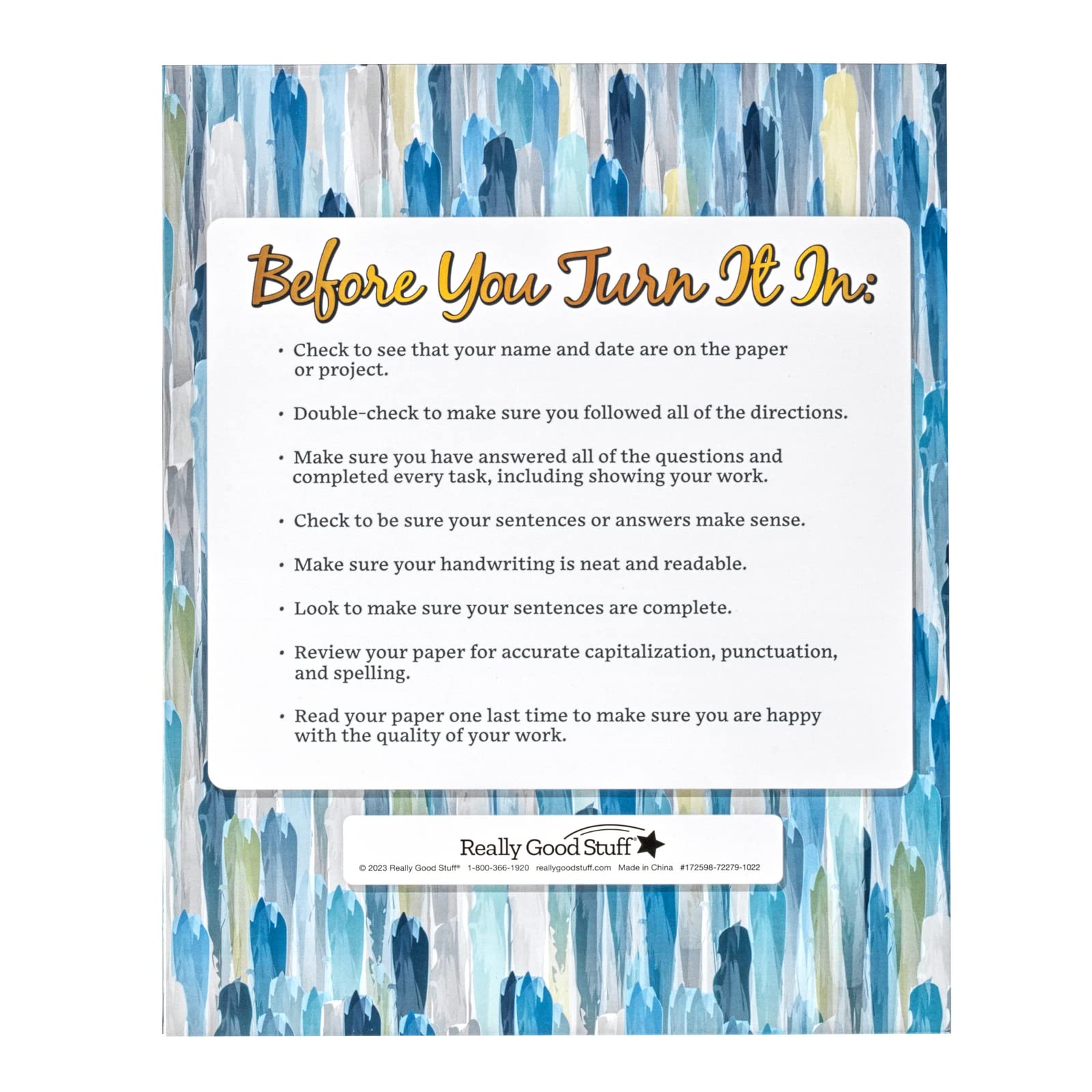 Really Good Stuff Cool and Calm Homework Folders - Set of 12 - Image 3