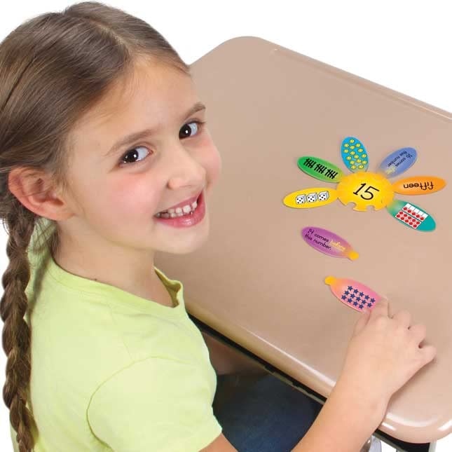 Really Good Stuff Daisy Number Sense Puzzles Set - Numbers 11 to 20 - Ages 4-6, Grades Pre-K-1 - Image 4