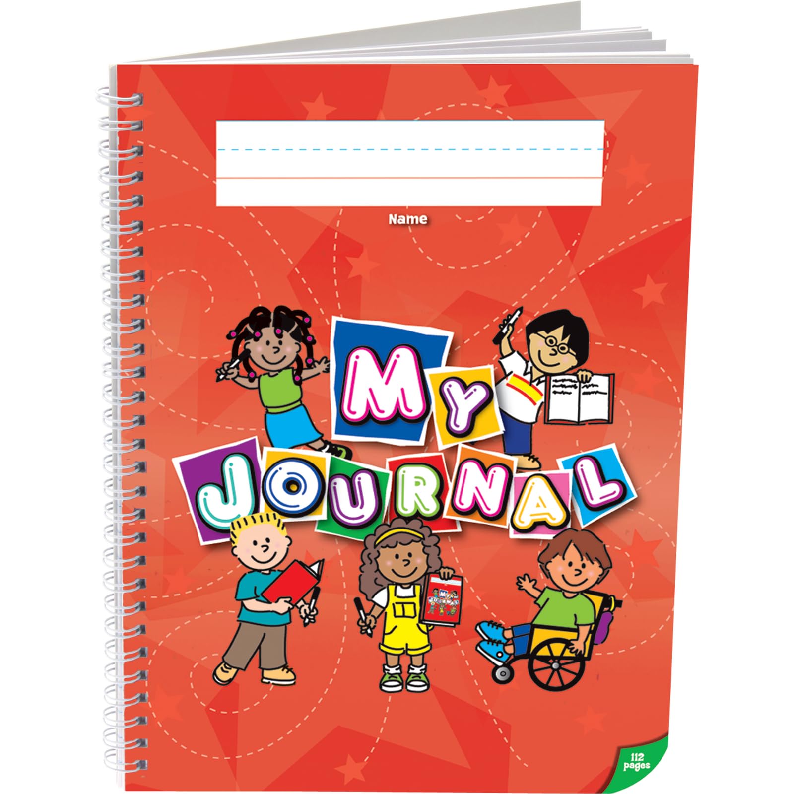 Really Good Stuff Deluxe Spiral Draw And Write Journals (Kids Cover) - Set Of 6 - K-2