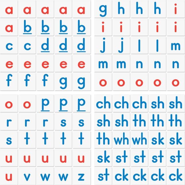 Really Good Stuff Digraphs Stacking Tiles Game - 1 Game - Image 4