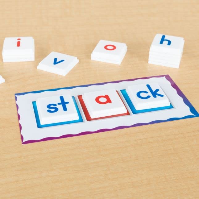 Really Good Stuff Digraphs Stacking Tiles Game - 1 Game - Image 5