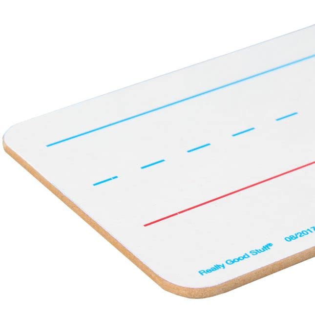 Really Good Stuff Double-Sided Primary-Lined Dry Erase Sentence Strip Boards - Pack of 12 - Image 4