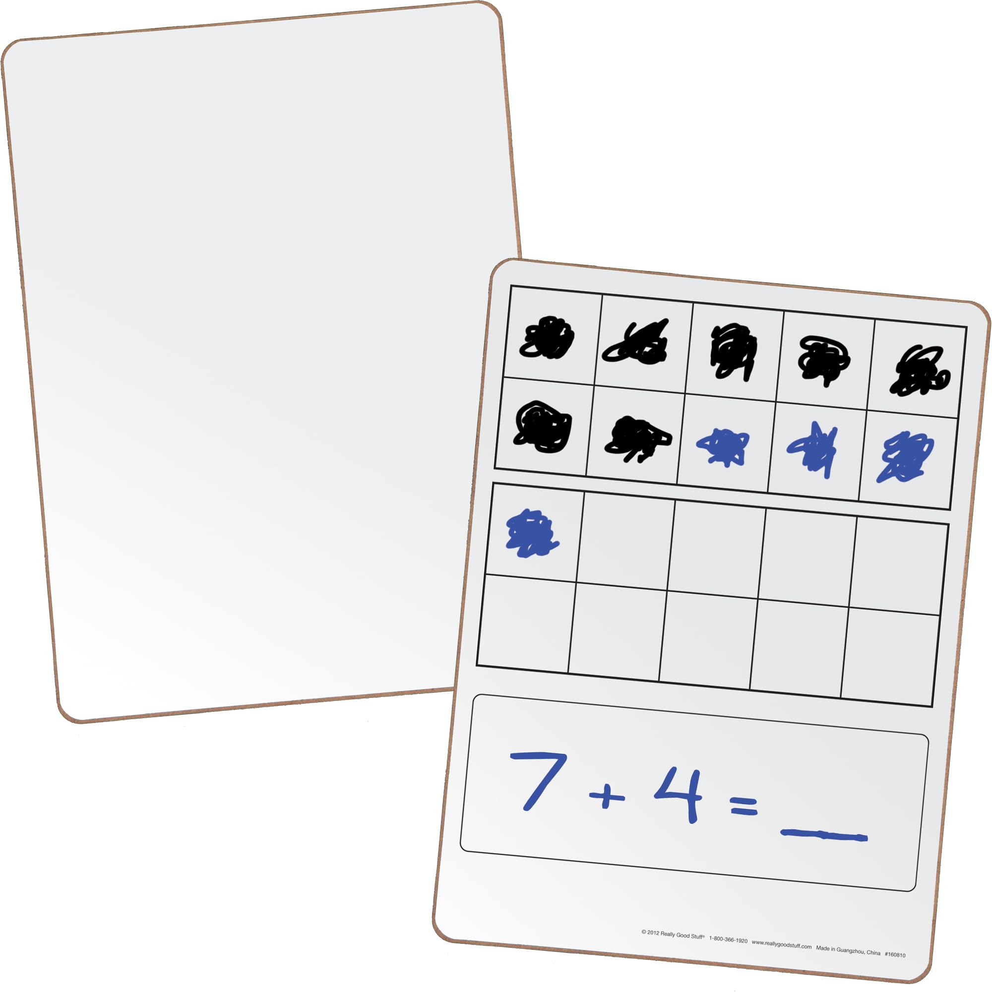 Really Good Stuff Double Ten-Frame Dry Erase Board Set