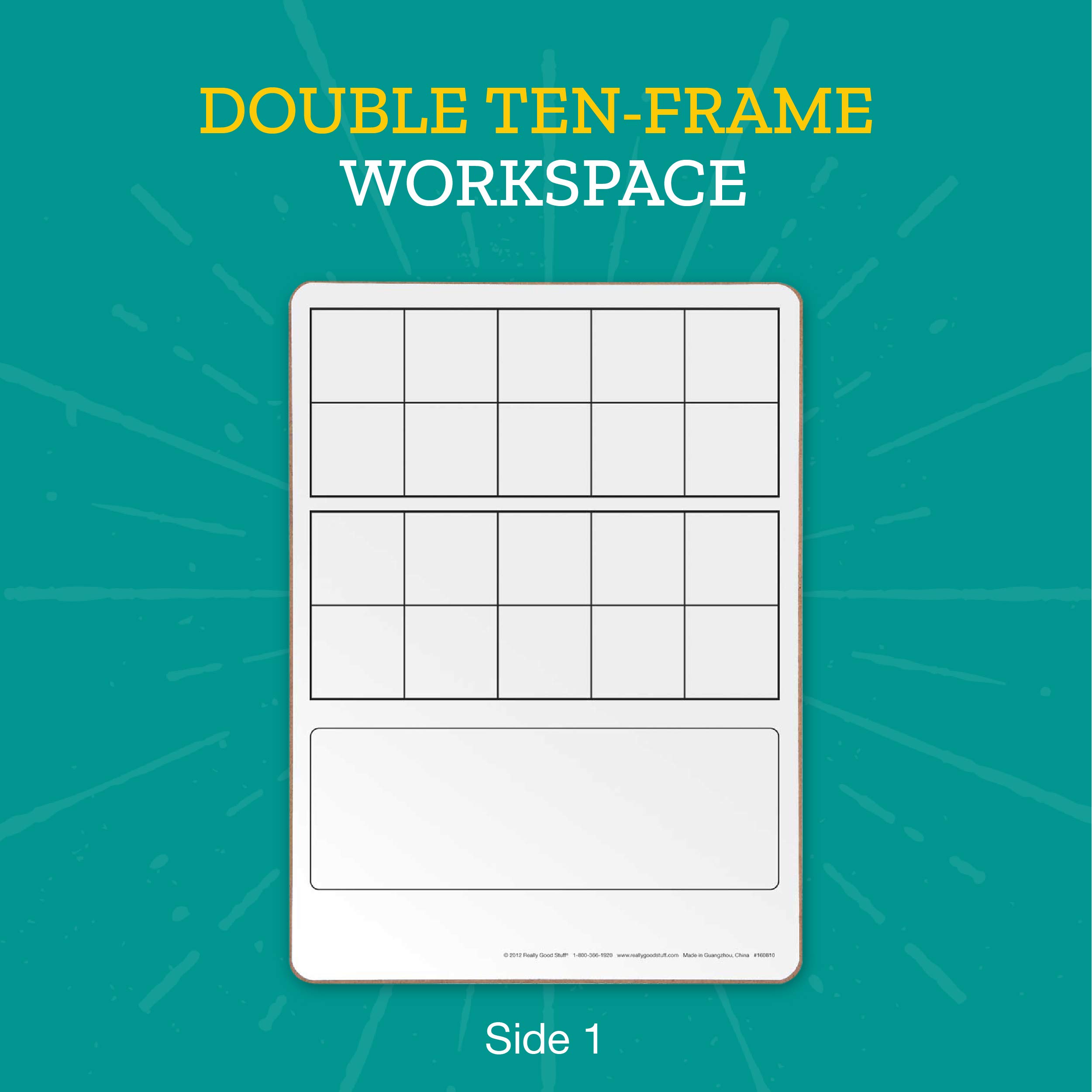 Really Good Stuff Double Ten-Frame Dry Erase Board Set - Image 4