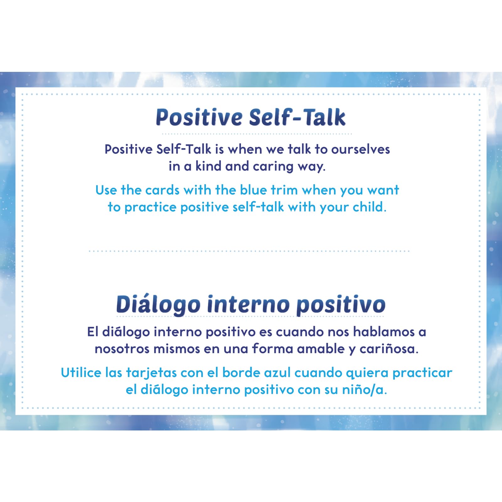 Really Good Stuff Dual Language SEL Conversation Cards For Home (Lenguaje Dual - Tarjetas de Conversación para el Hogar) - 18 Cards - Image 3