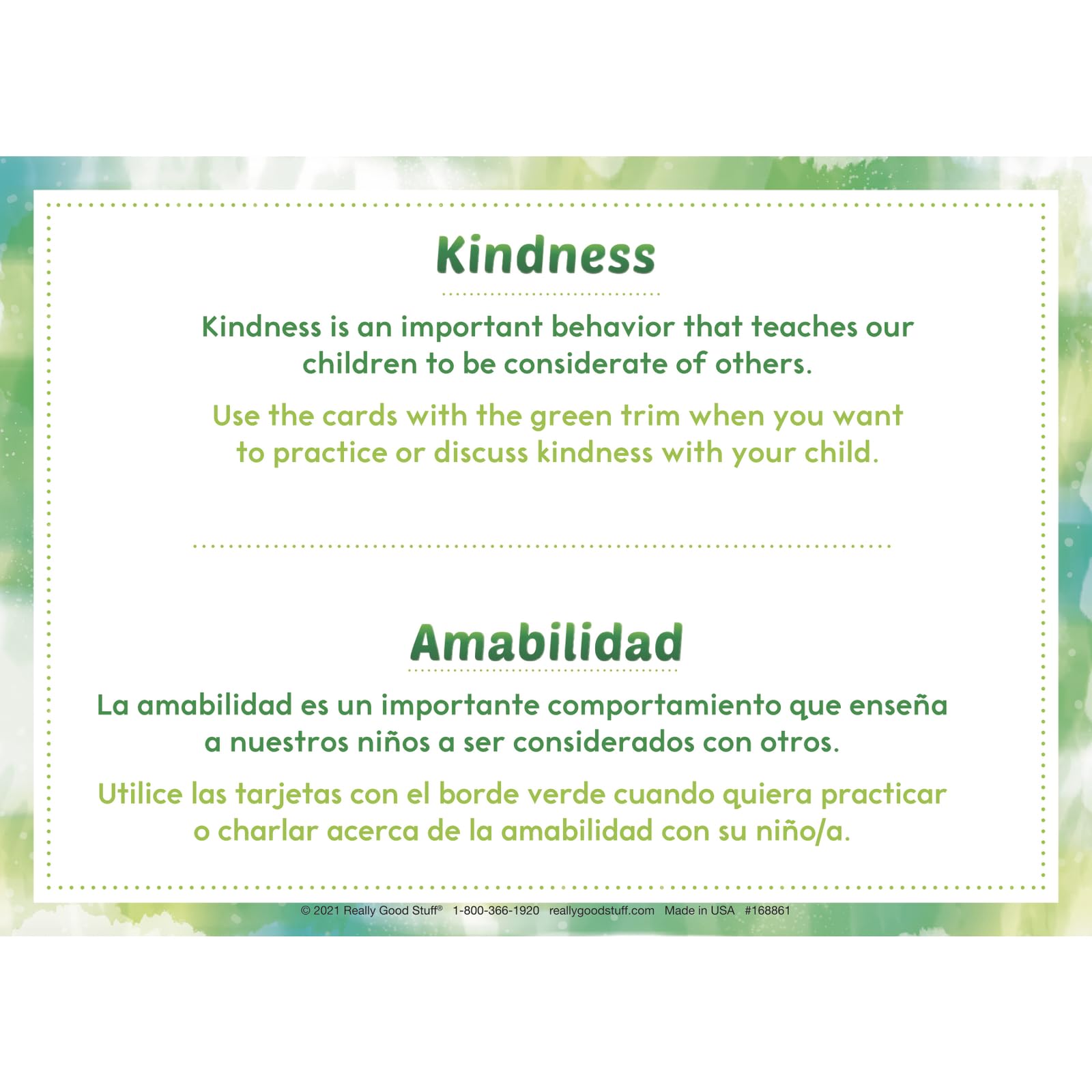 Really Good Stuff Dual Language SEL Conversation Cards For Home (Lenguaje Dual - Tarjetas de Conversación para el Hogar) - 18 Cards - Image 5