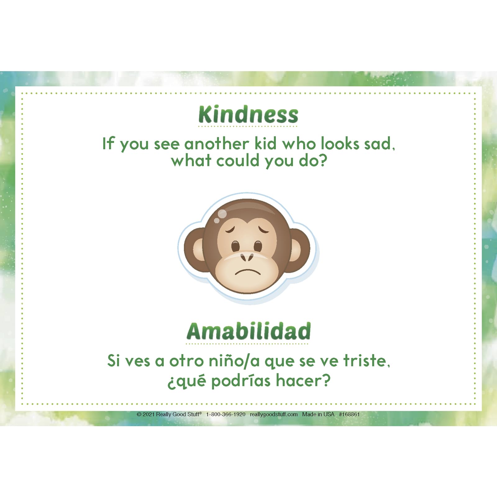 Really Good Stuff Dual Language SEL Conversation Cards For Home (Lenguaje Dual - Tarjetas de Conversación para el Hogar) - 18 Cards - Image 6