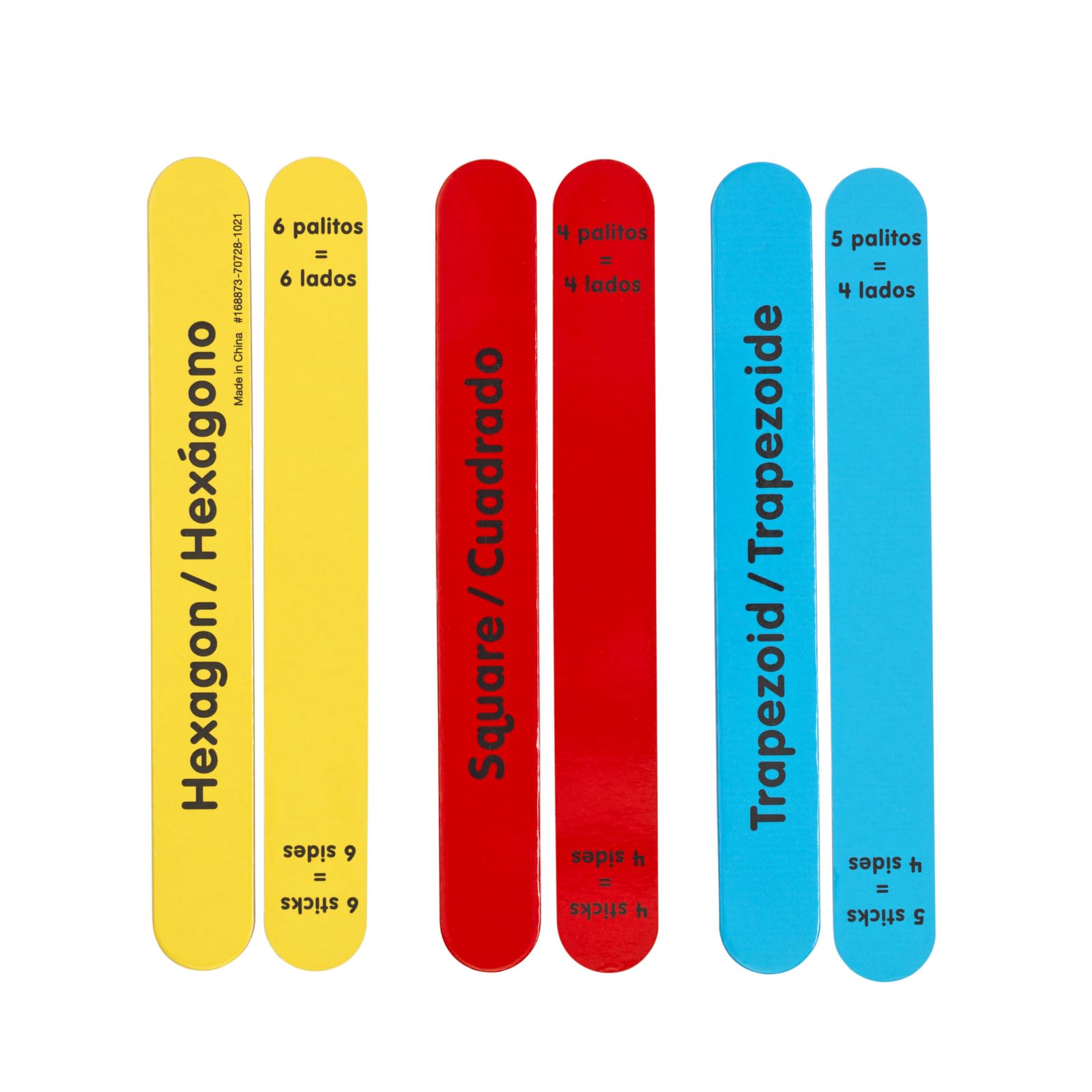 Really Good Stuff Dual Language Shape Construction Sticks: (Palos de Construcci?n de Forma - Lenguaje Dual) - Image 3