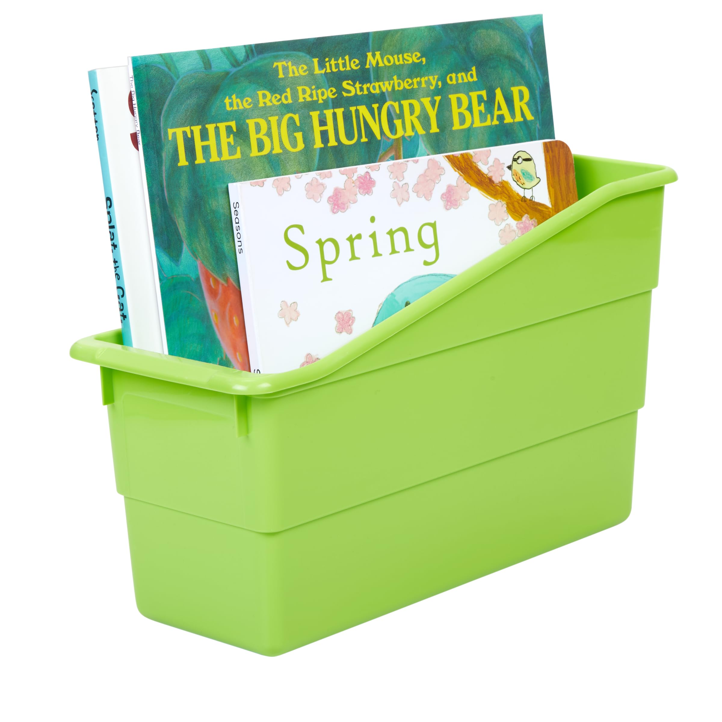 Really Good Stuff Durable Book and Binder Holders - 12 Pack, Green Neon, 5 ?" x 12 ?" x 7 ?", Classroom Organization, Storage Solution, Sturdy and Versatile - Image 3