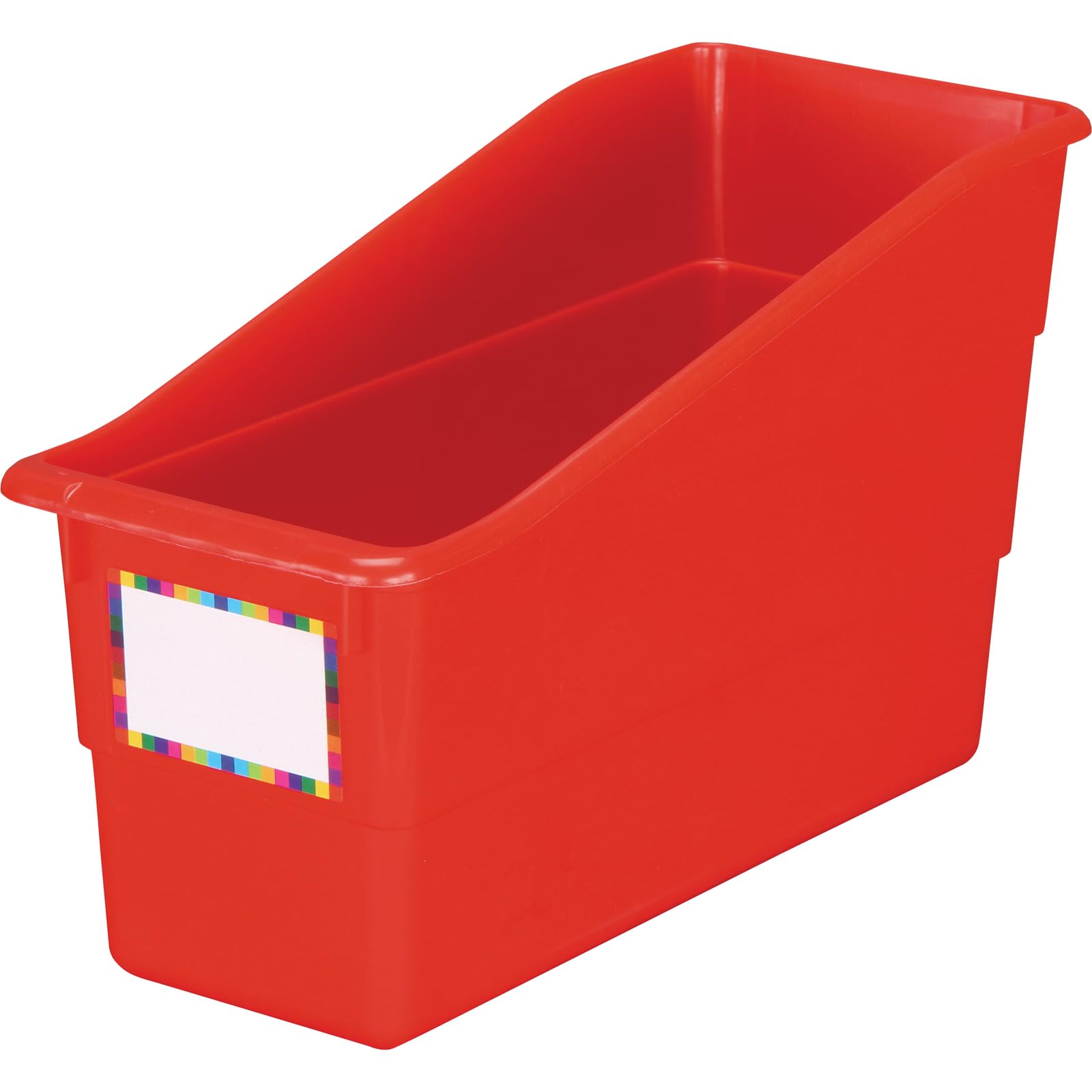 Really Good Stuff Durable Book and Binder Holders - 12 Pack, Red, 5 ?" x 12 ?" x 7 ?", Classroom Organization, Storage Solution, Sturdy and Versatile - Image 4
