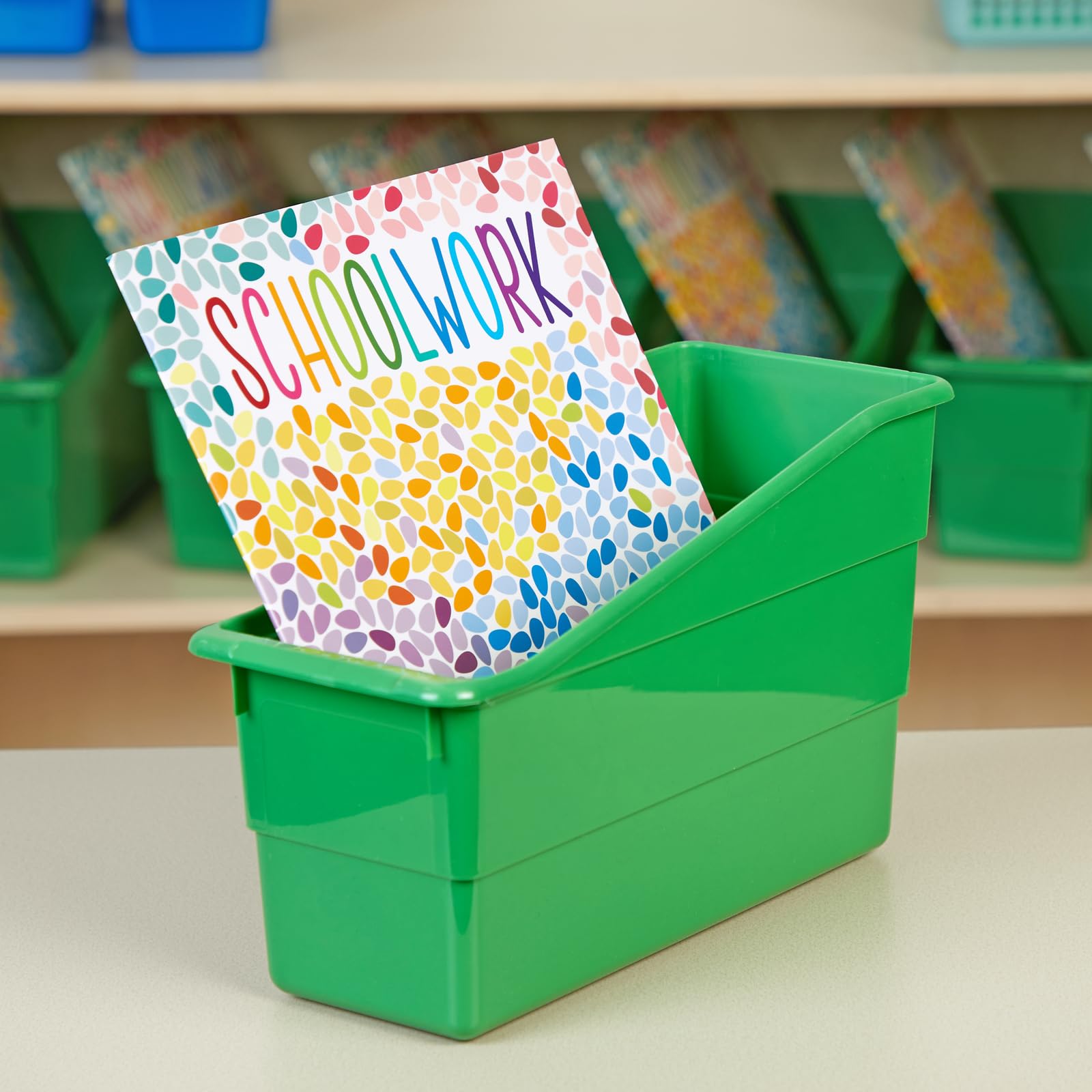 Really Good Stuff Durable Magazine, Book, Folder and File Holders ? Ideal for Narrow or Vertical Storage Needs ? Instantly Color Code Your Classroom ? Choose from 22 Colors (Single Color Set of 12) - Image 9