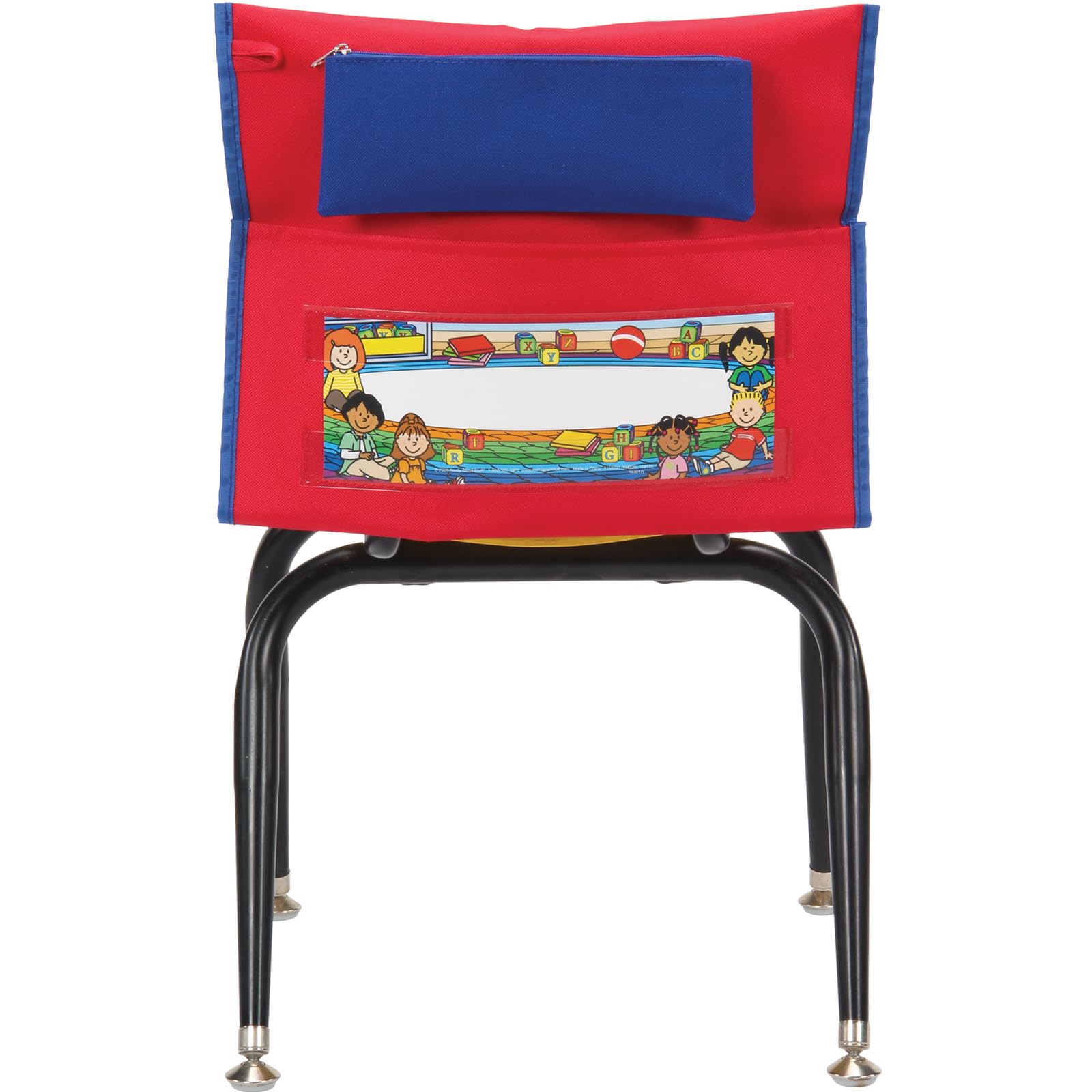 Really Good Stuff Early Childhood Deluxe Chair Pockets with Pencil Case? 36 Pack ? Red/Blue - Image 4