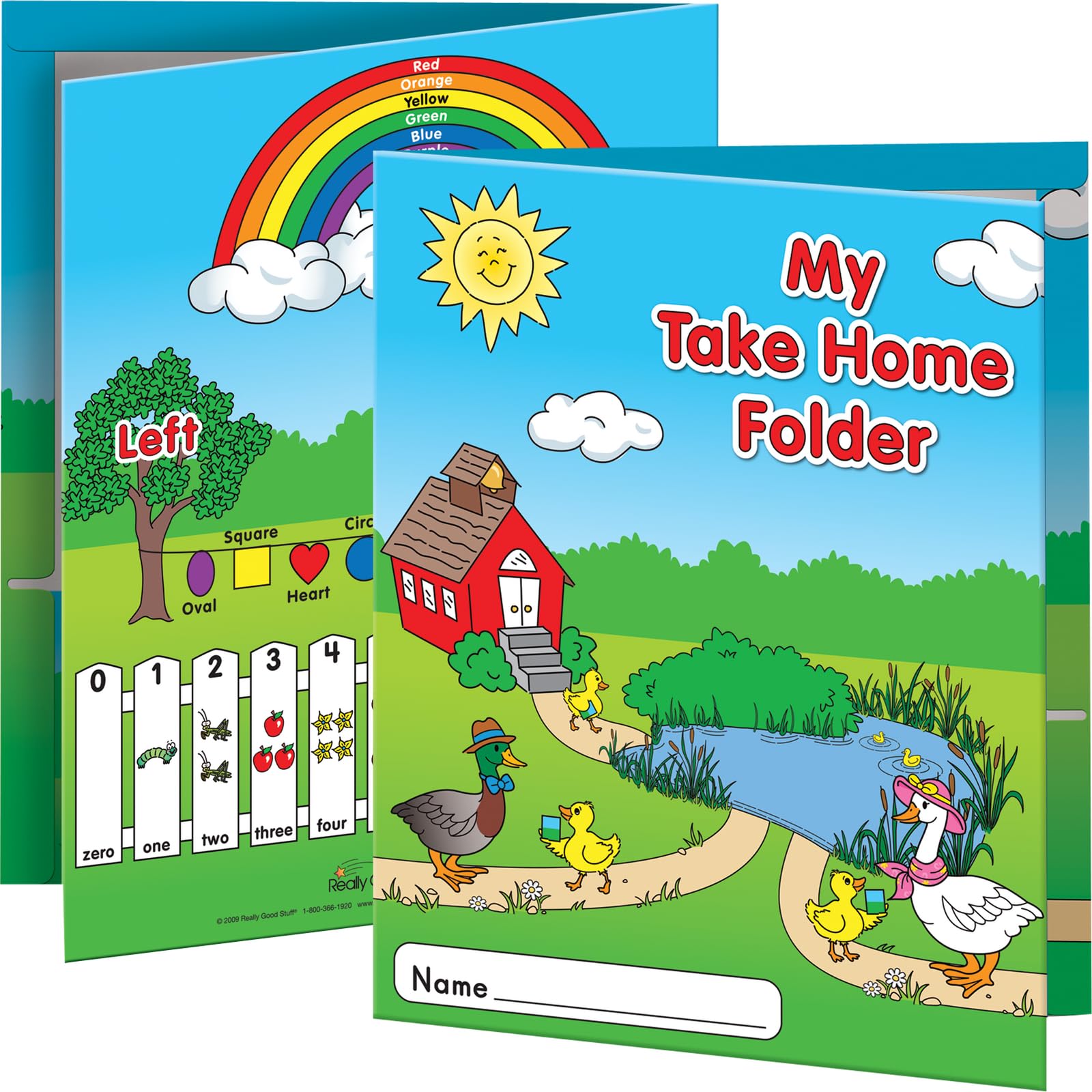 Really Good Stuff Early Childhood Take Home Folders - Set of 12 - Bulk School Supplies, Take Home Organizer for Students, Classroom Essentials