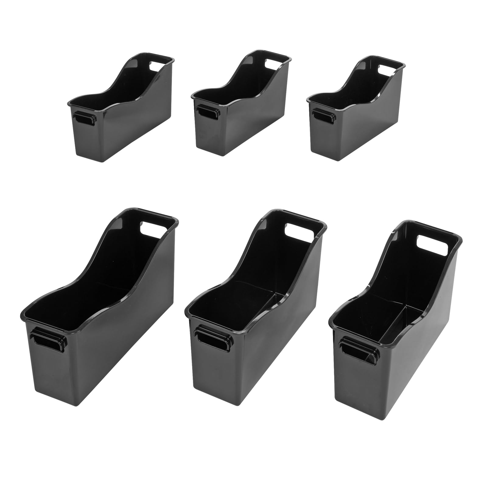 Really Good Stuff Easy Carry Book and Binder Holder - Set of 6 - Black - Image 4