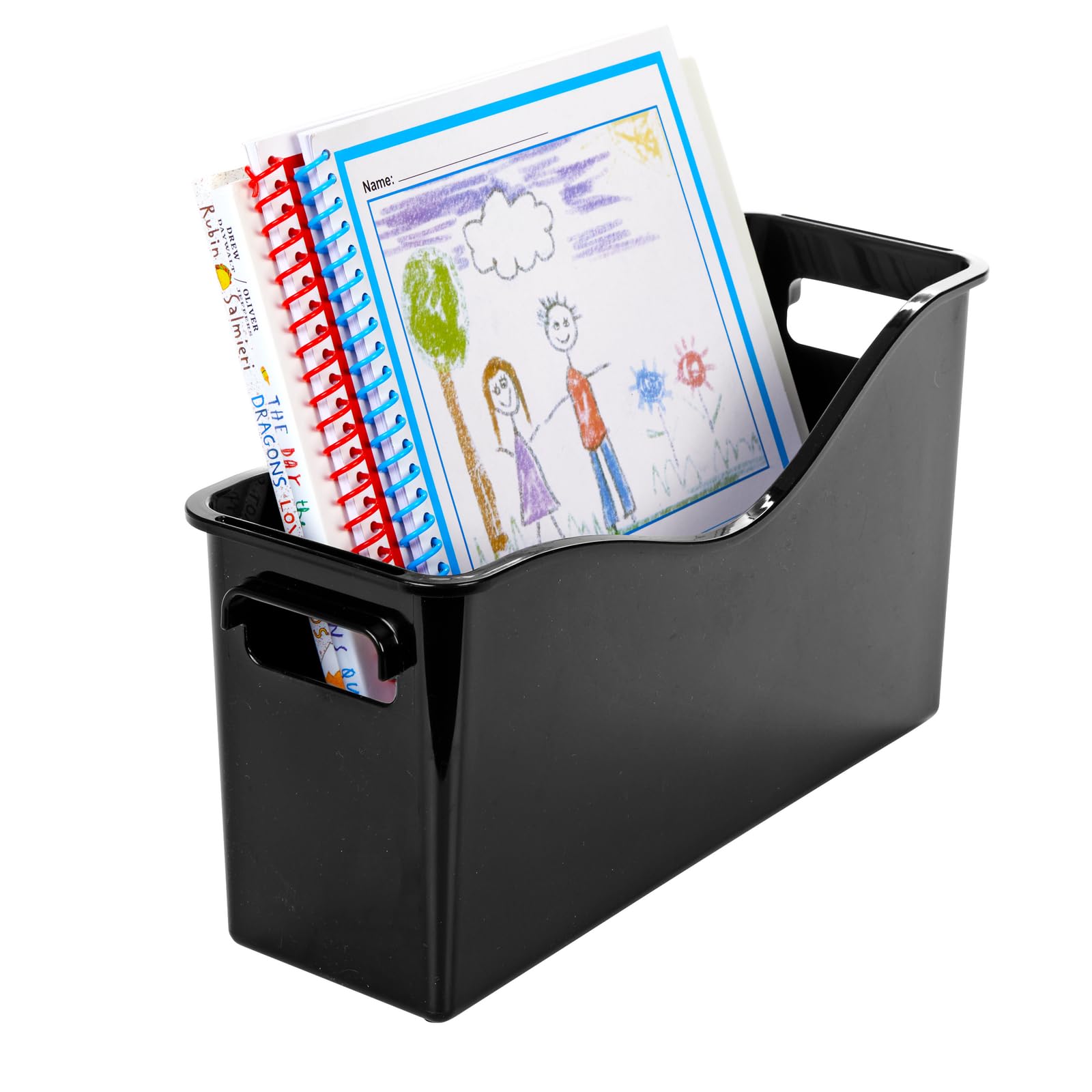 Really Good Stuff Easy Carry Book and Binder Holder - Set of 6 - Black - Image 5