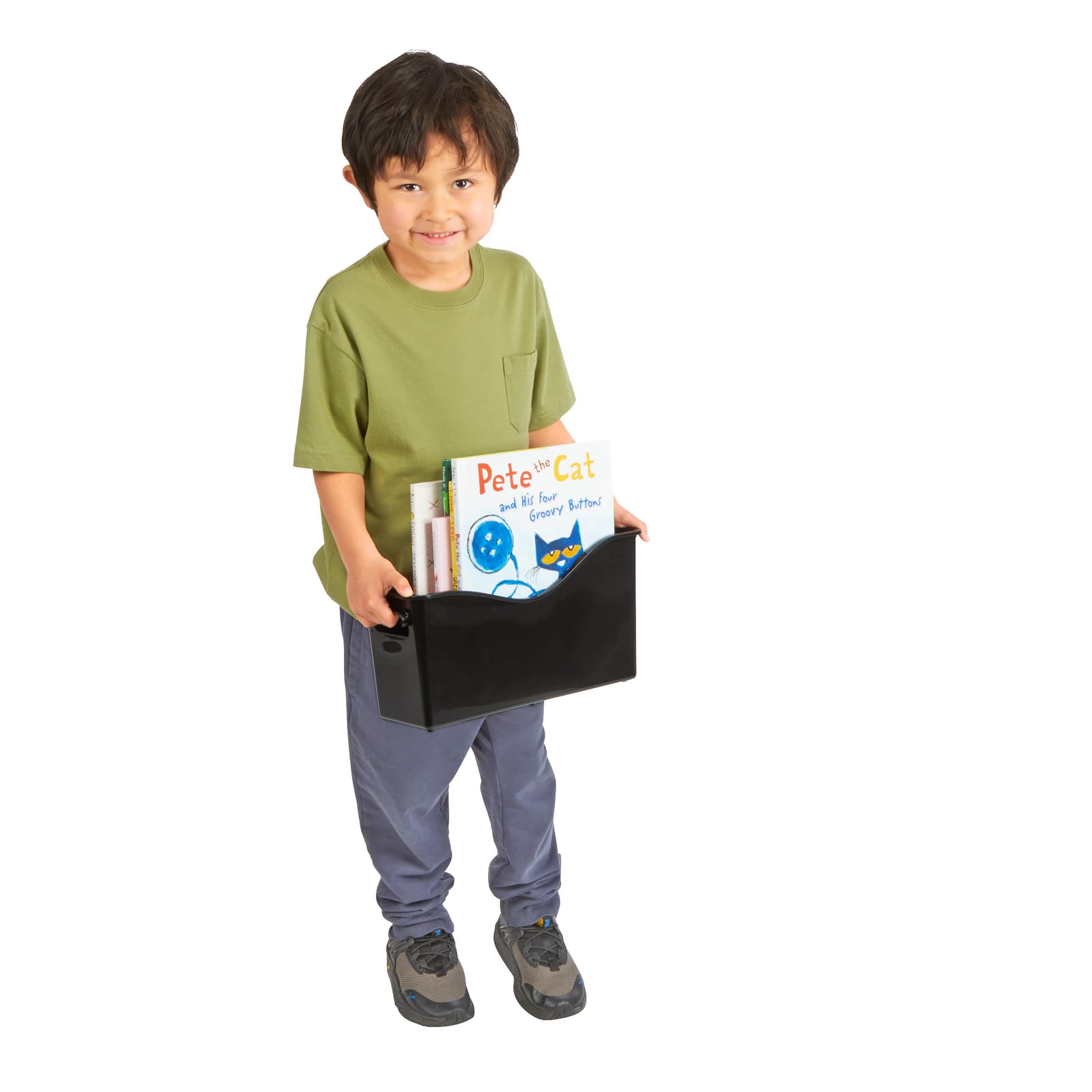 Really Good Stuff Easy Carry Book and Binder Holder - Set of 6 - Black - Image 6