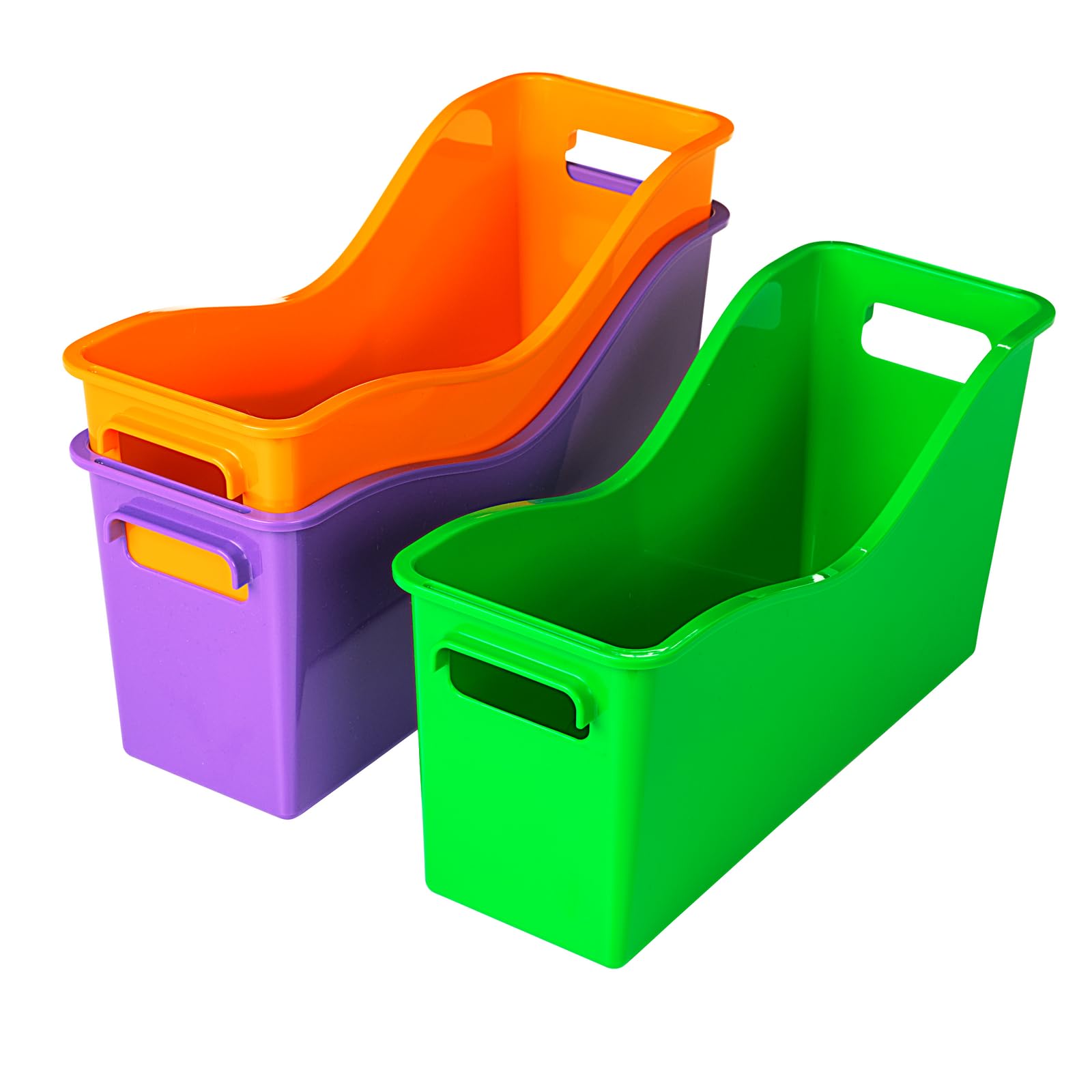 Really Good Stuff Easy Carry Book and Binder Holders - Set of 6-6 Group Colors - Image 7