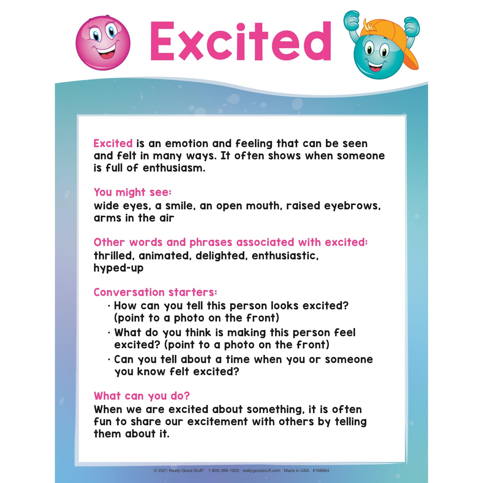 Really Good Stuff Emotions and Feelings Photo Cards-Set of 10 - Help Kids Identify Feelings, Discuss Emotions, and Develop Social Skills - Image 4