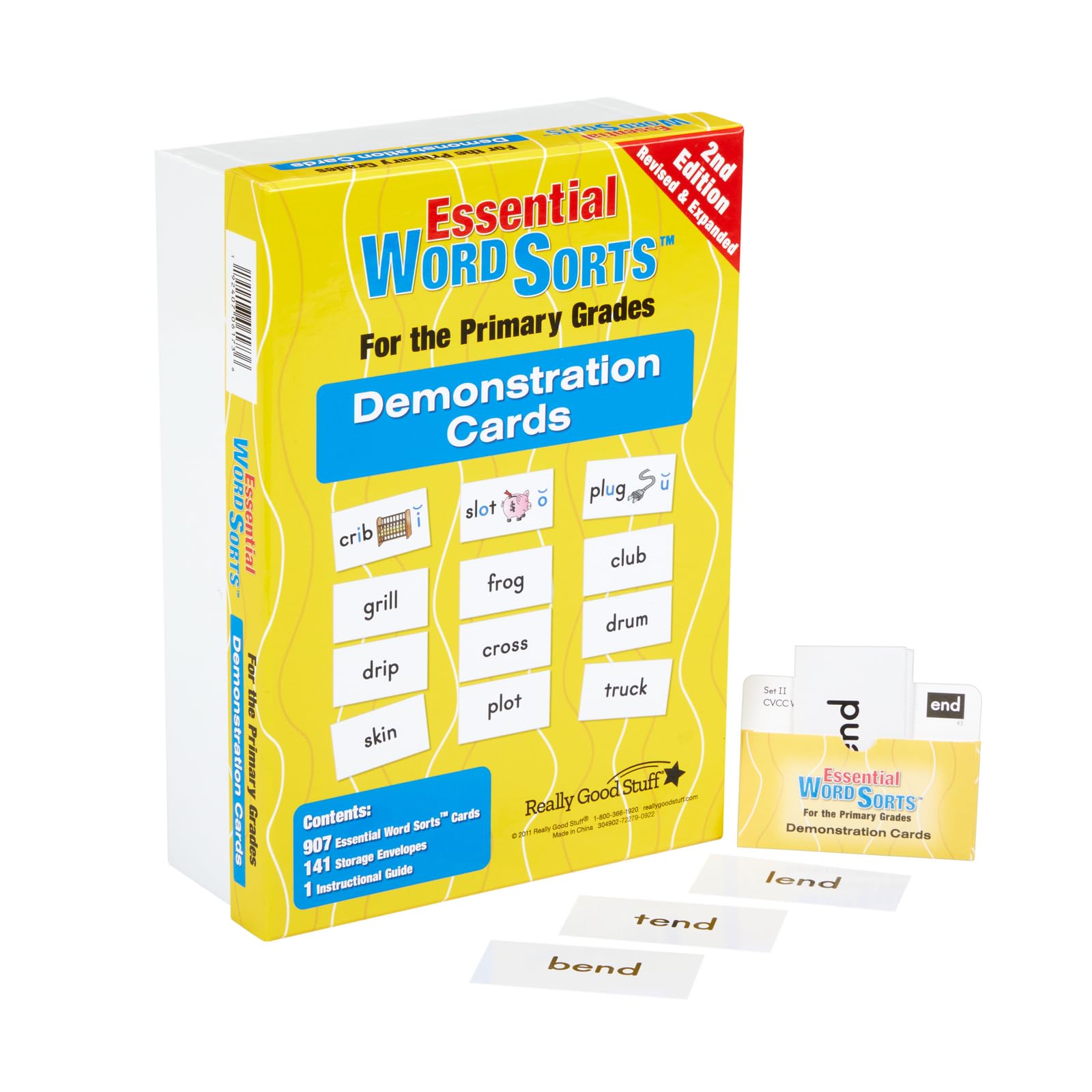 Really Good Stuff Essential Word Sorts Demonstration Cards for Primary Grades, 2nd Edition