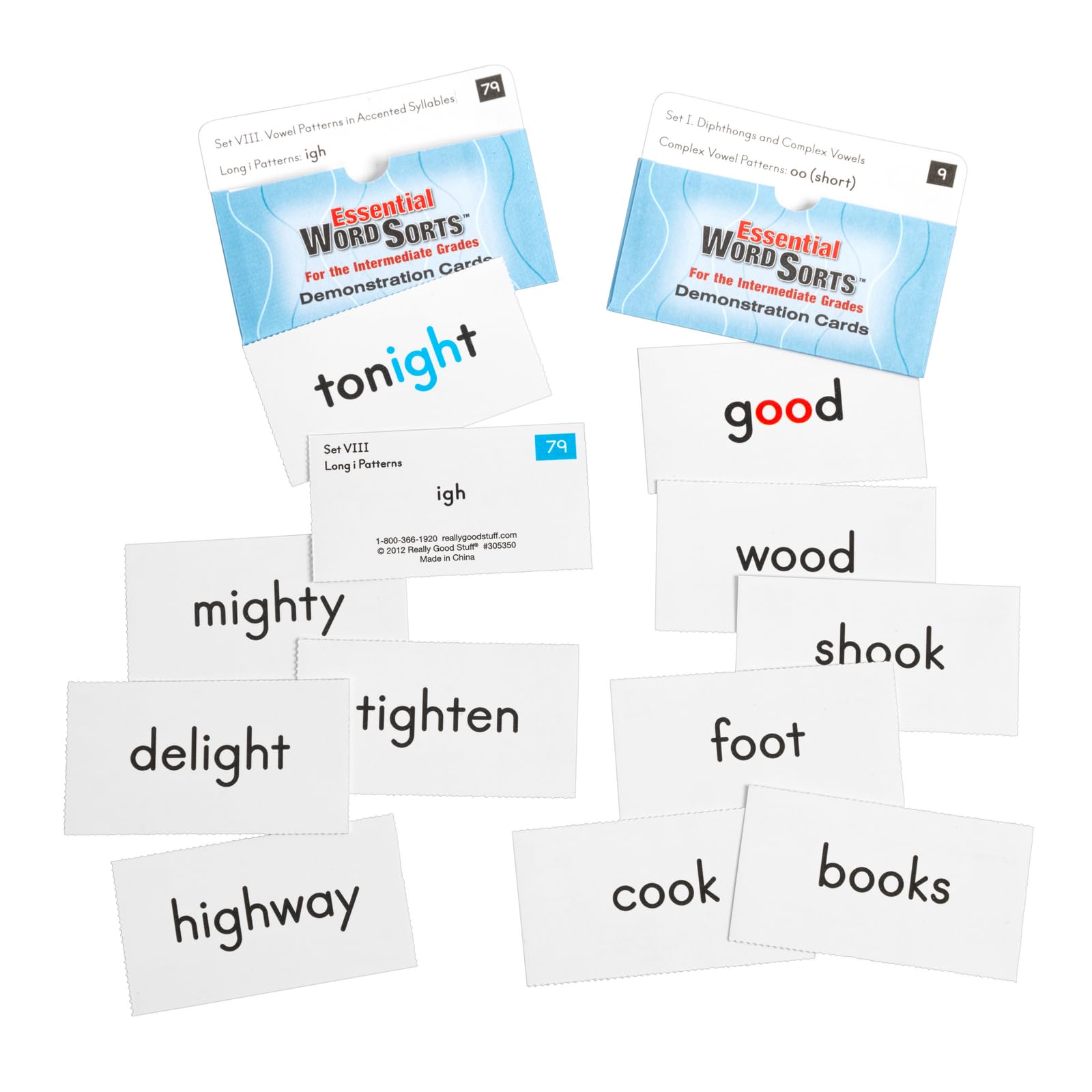 Really Good Stuff Essential Word Sorts Demonstration Cards for Intermediate Grades - Image 5