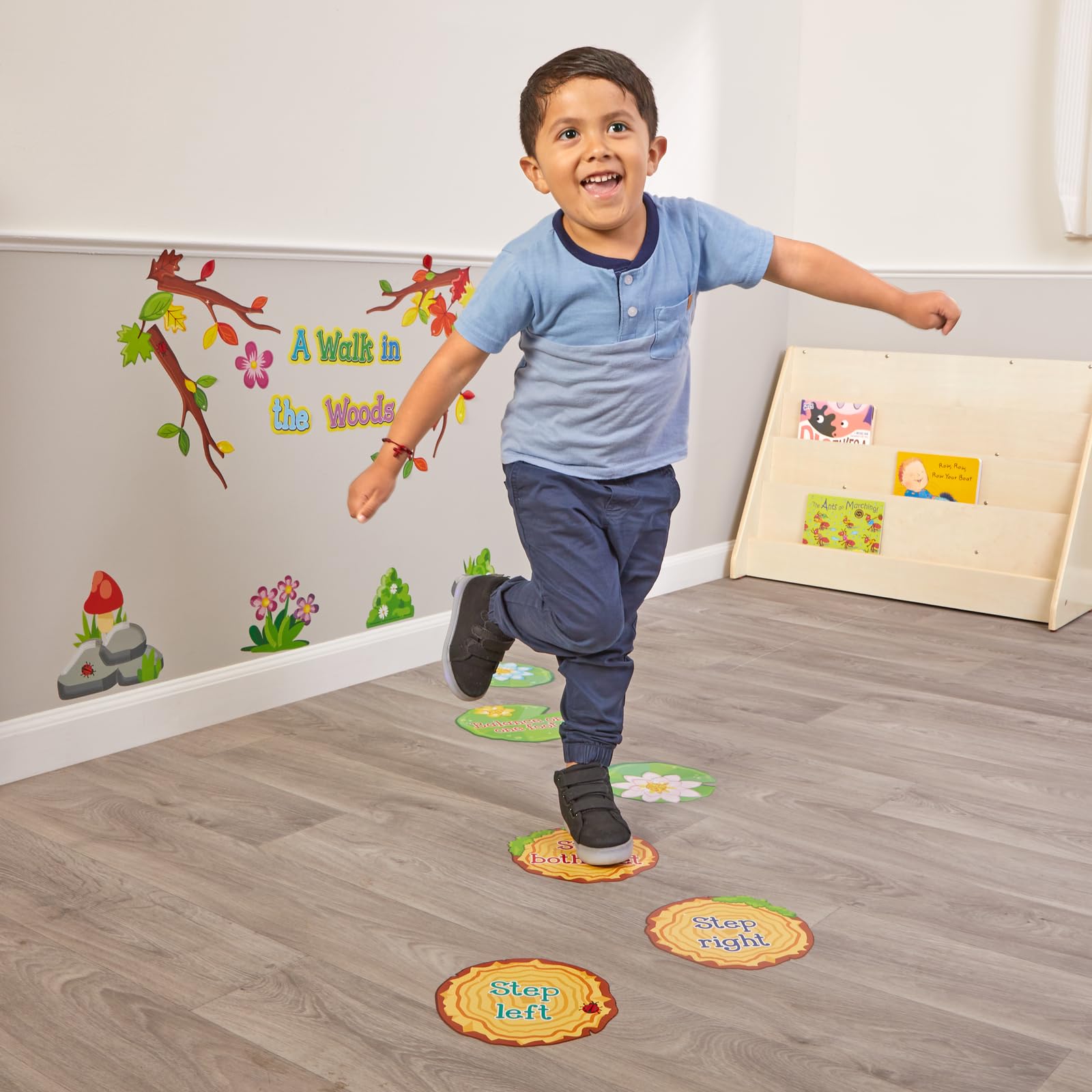 Really Good Stuff EZ Stick A Walk in The Woods Sensory Path – 147 Pieces for Walls or Floors - SEL for Children – Social Emotional Learning - Image 5