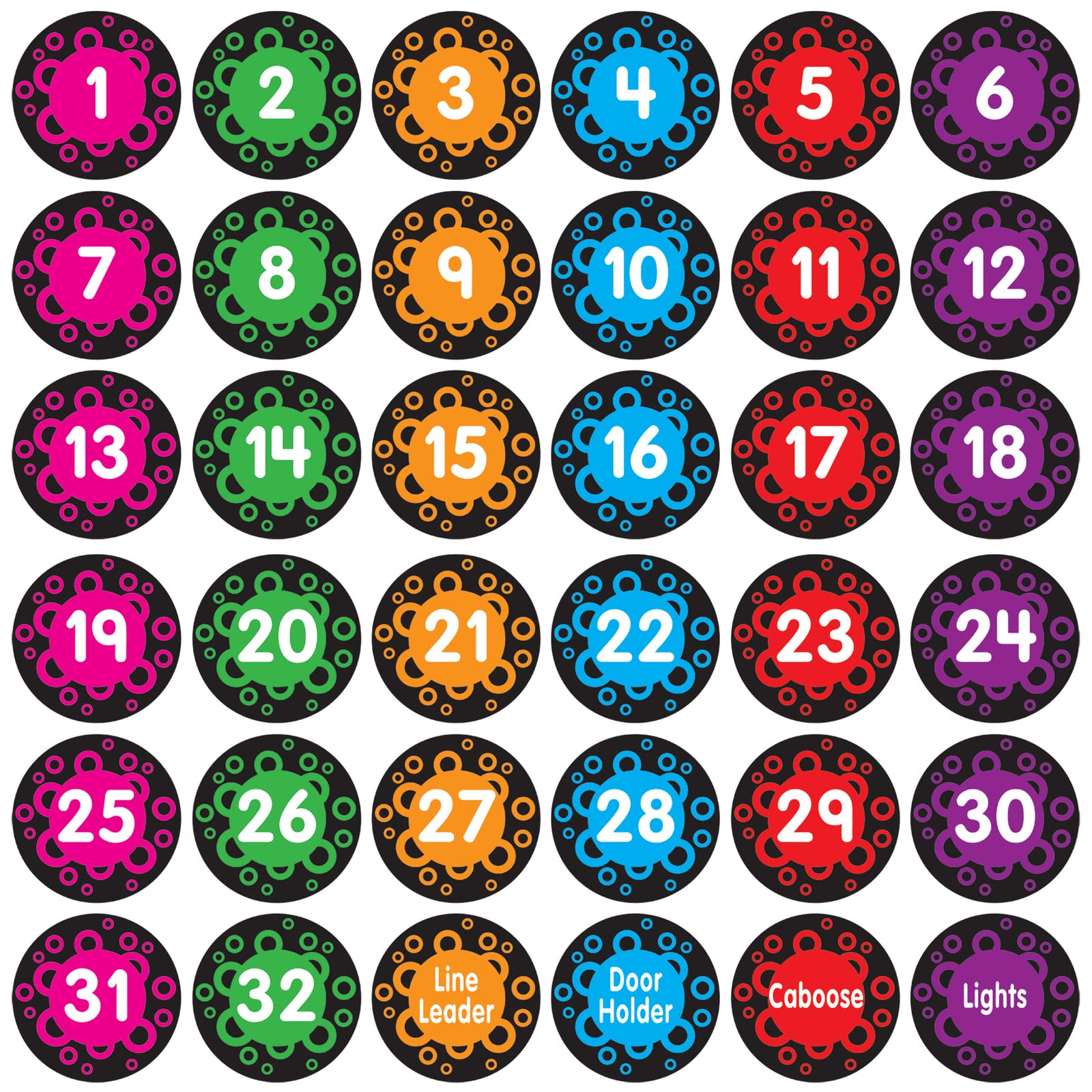 Really Good Stuff EZ Stick™ Classroom Line-Up Helpers - 36 Decals