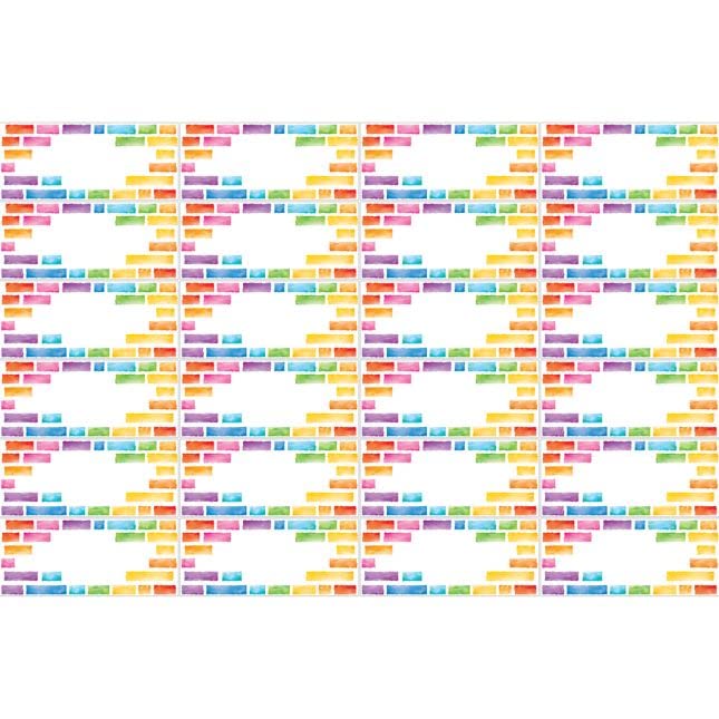 Really Good Stuff EZ Stick Nameplates Rainbow Building Blocks - 24 nameplates - Image 4