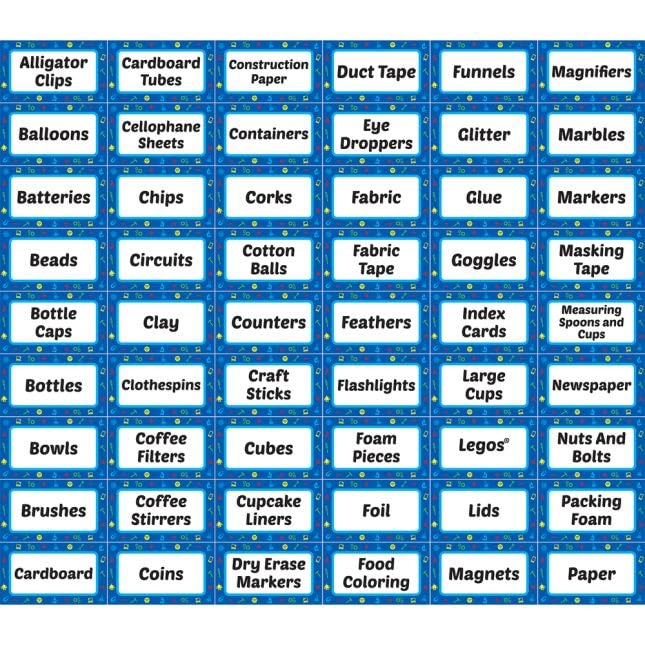 Really Good Stuff EZ Stick STEM and Maker Space Labels - 108 Labels - Image 3