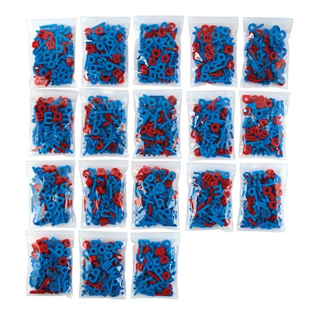 Really Good Stuff EZread Color-Coded Plastic Magnetic Letter Kits - 1,440 Letters, 6 Cases - Image 3