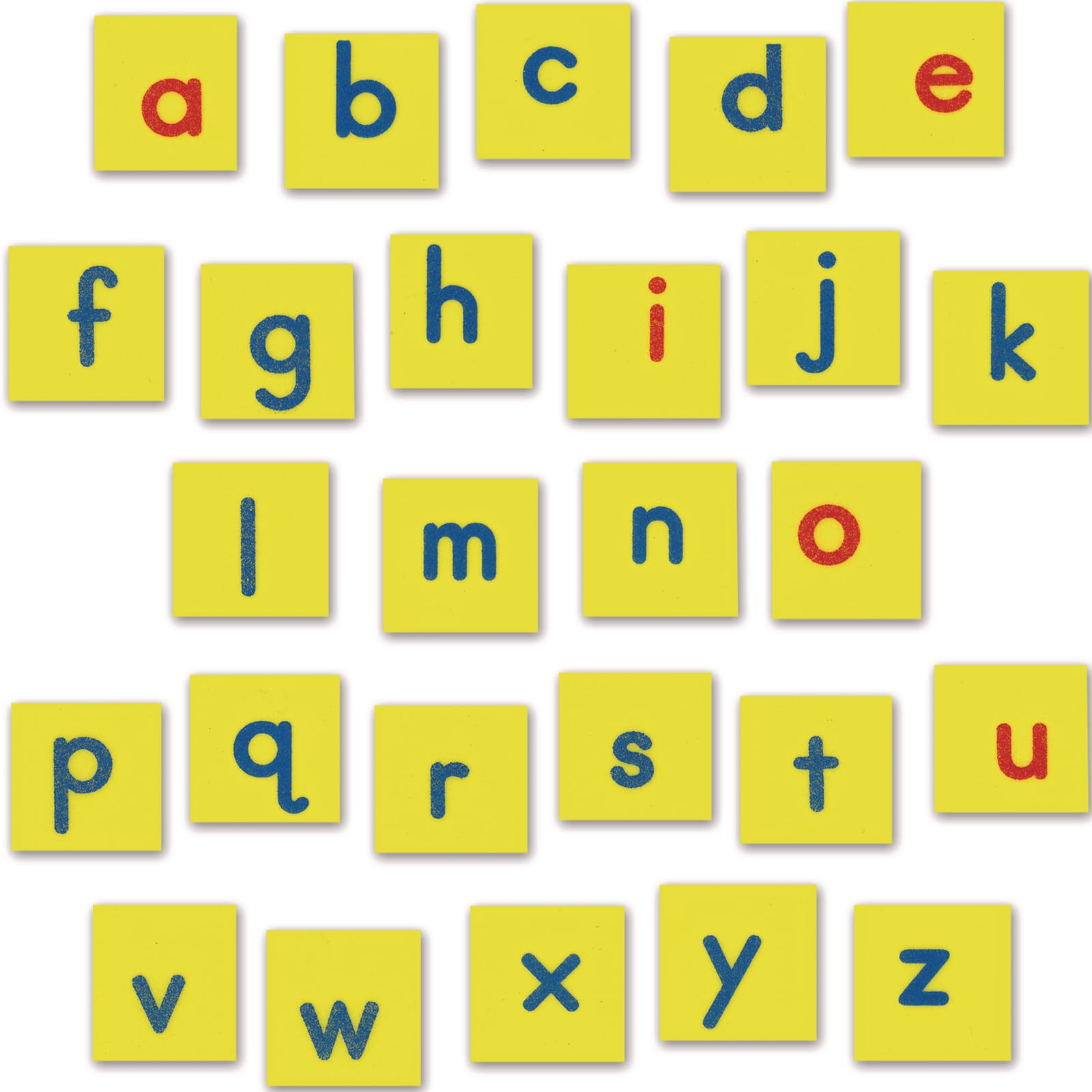 Really Good Stuff EZread Magnetic Foam Lowercase Letter Tiles - 52 Tiles, 1 3/8" Squares | Ages 4-9, Grade K-3, Alphabet for Kids, Literacy Activity, Educational, Word Building, Classroom Must Haves