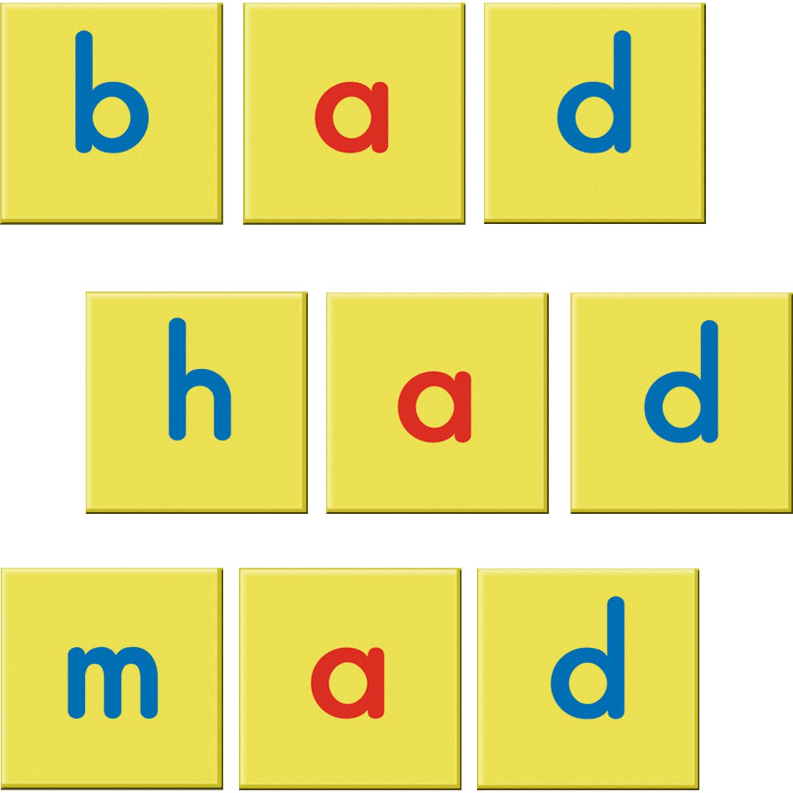 Really Good Stuff EZread Magnetic Foam Lowercase Letter Tiles - 52 Tiles, 1 3/8" Squares | Ages 4-9, Grade K-3, Alphabet for Kids, Literacy Activity, Educational, Word Building, Classroom Must Haves - Image 2