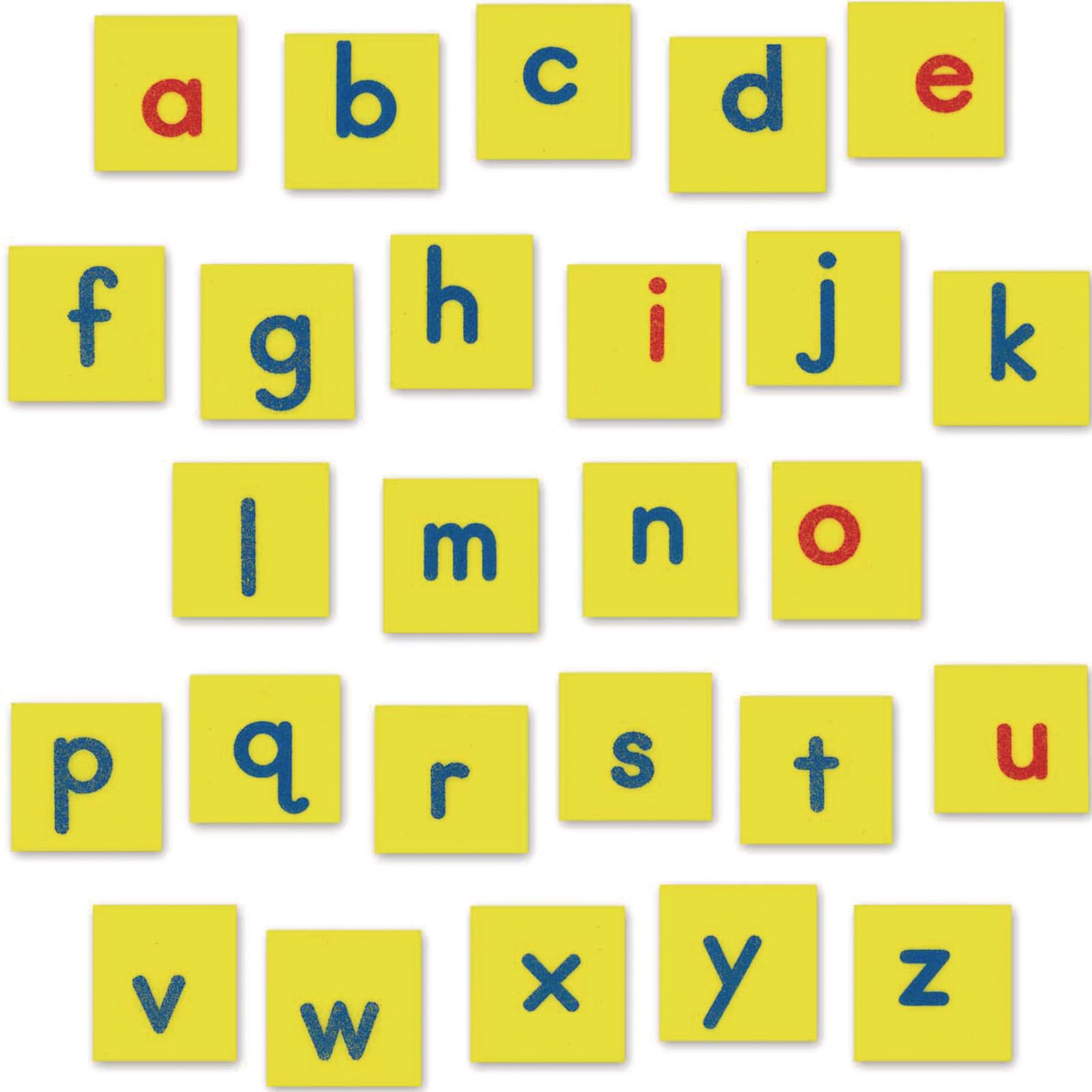 Really Good Stuff EZread Magnetic Foam Lowercase Letter Tiles - 52 Tiles, 1 3/8" Squares | Ages 4-9, Grade K-3, Alphabet for Kids, Literacy Activity, Educational, Word Building, Classroom Must Haves - Image 3