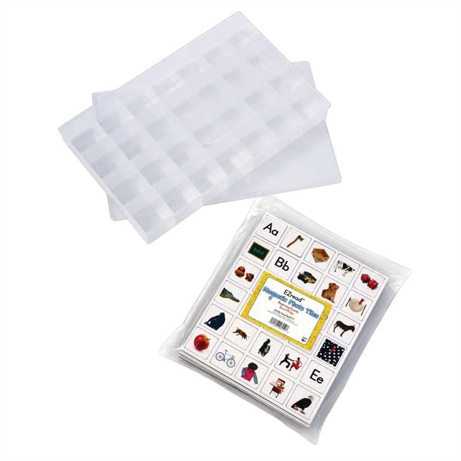 Really Good Stuff EZread Magnetic Photo Tiles: Beginning Letter Sounds Kit - 1 Storage Case, 175 Letter Photo Tiles - Image 2