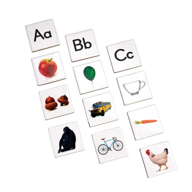 Really Good Stuff EZread Magnetic Photo Tiles: Beginning Letter Sounds Kit - 1 Storage Case, 175 Letter Photo Tiles - Image 3