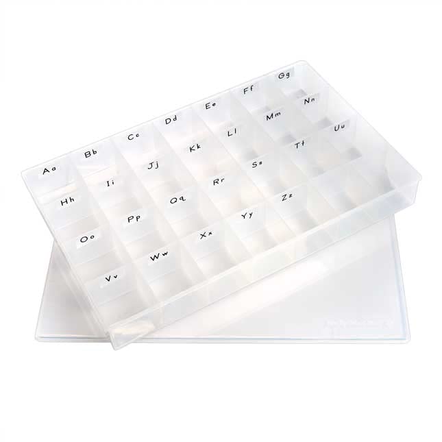 Really Good Stuff Spanish EZread Color-Coded Plastic Magnetic Letters Set - 1 Storage Case, 300 Letters - Image 7