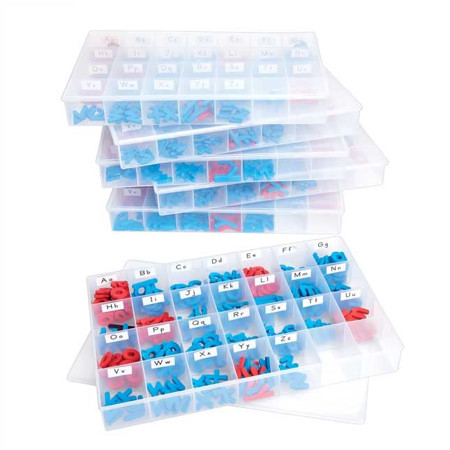 Really Good Stuff EZread Soft Touch Foam, Color-Coded, Magnetic Lowercase Letters 6 Pack - Image 3