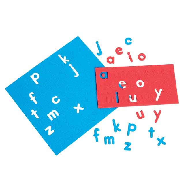 Really Good Stuff EZread Soft Touch Foam, Color-Coded, Magnetic Lowercase Letters 6 Pack - Image 4