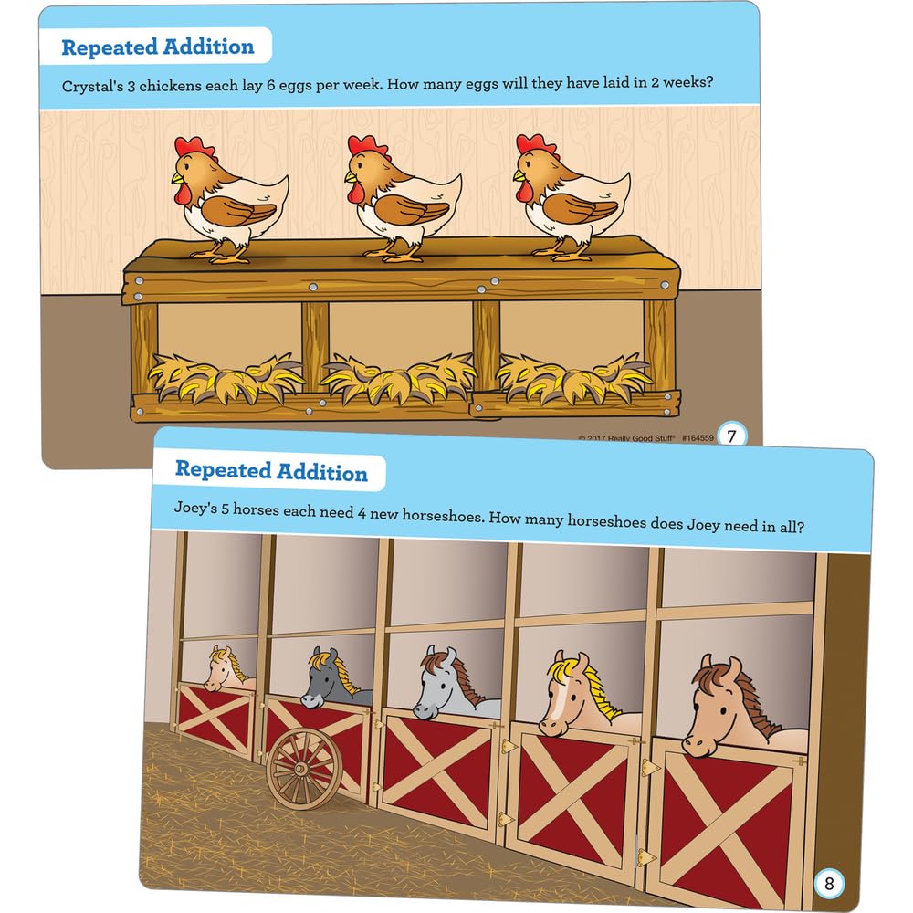 Really Good Stuff Farm Animal Task Cards - 22 Cards - Image 2