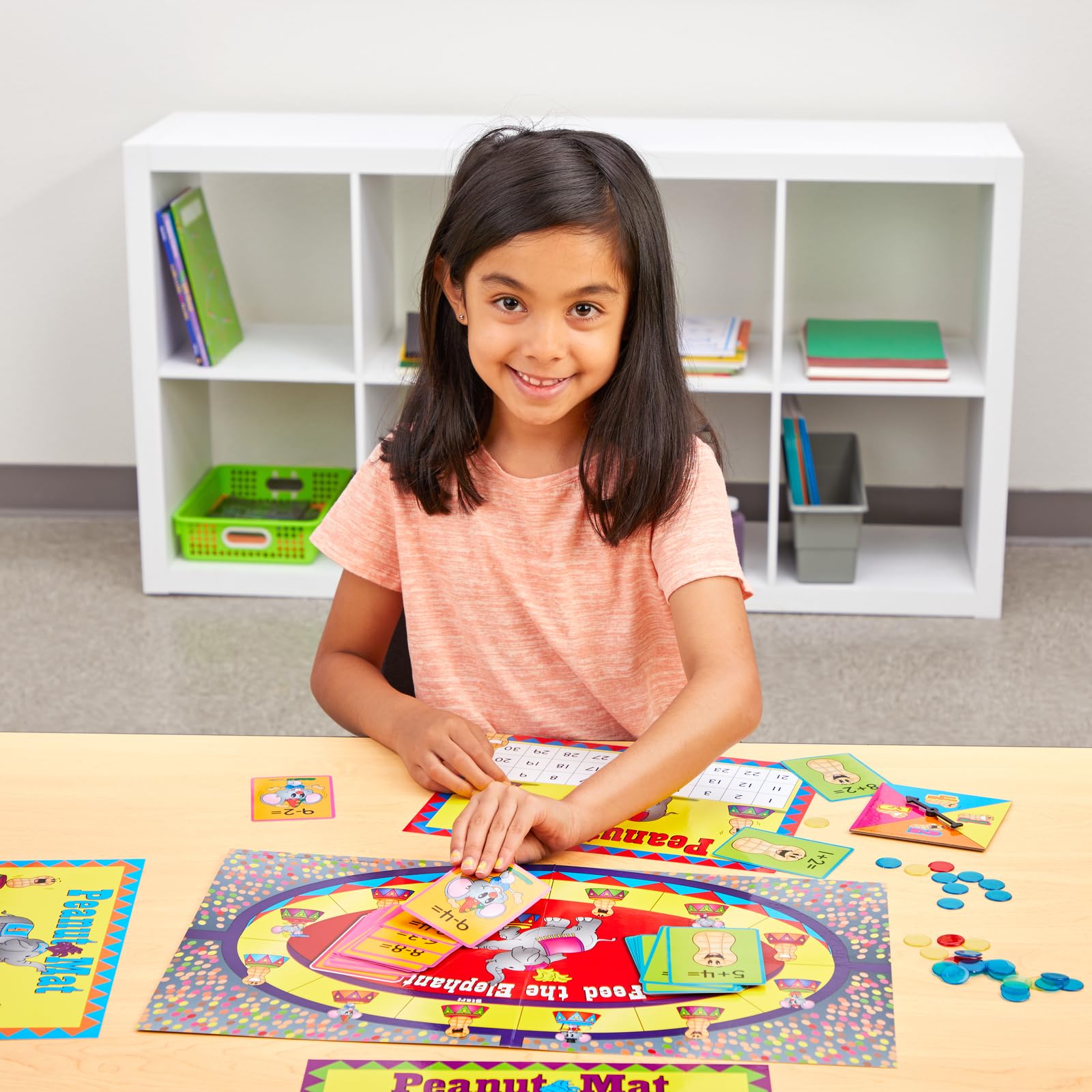 Really Good Stuff Feed The Elephant Addition and Subtraction Numeracy Center - 1 numeracy Center - Image 3