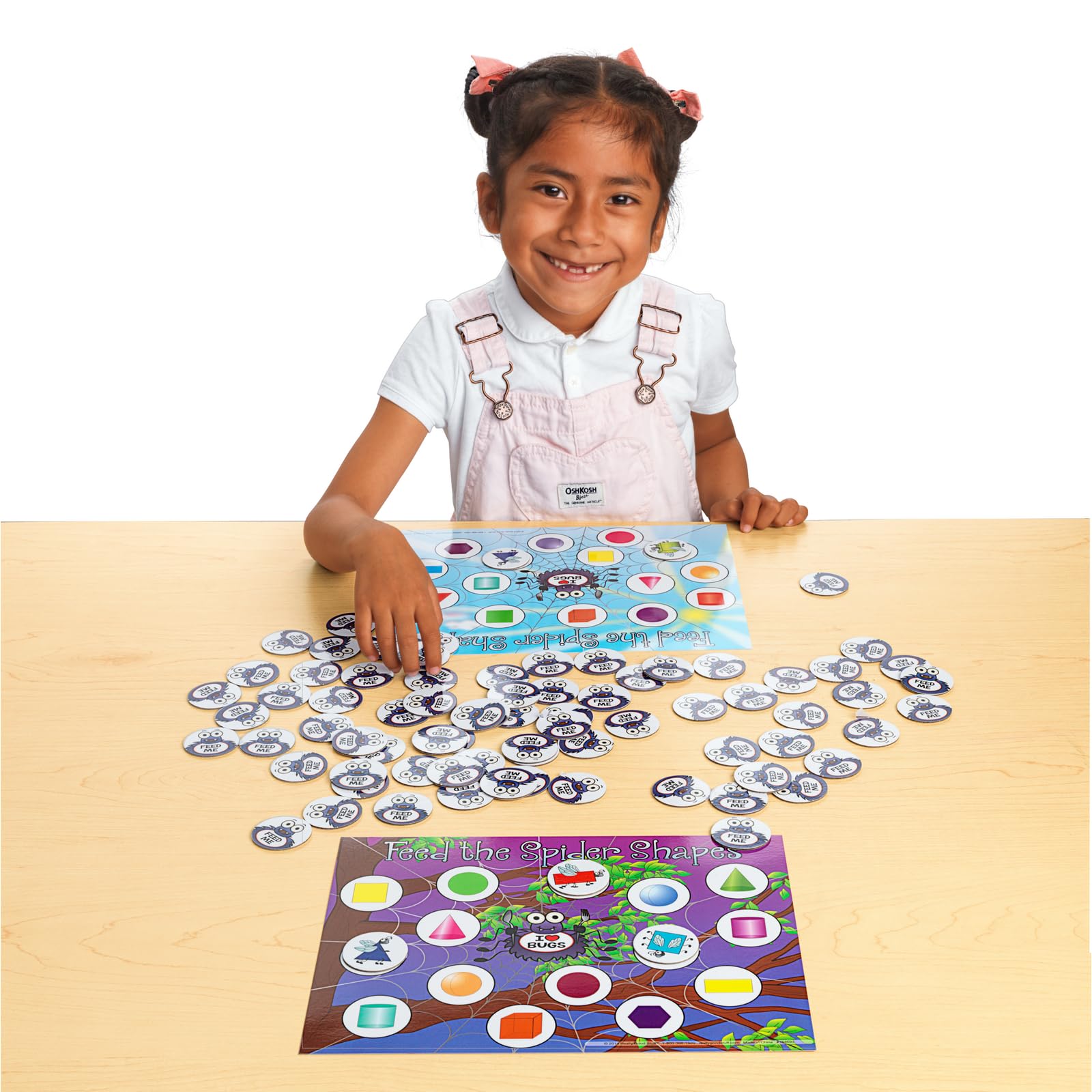 Really Good Stuff Feed The Spider - Shapes Match Numeracy Center - 1 numeracy Center - Image 3