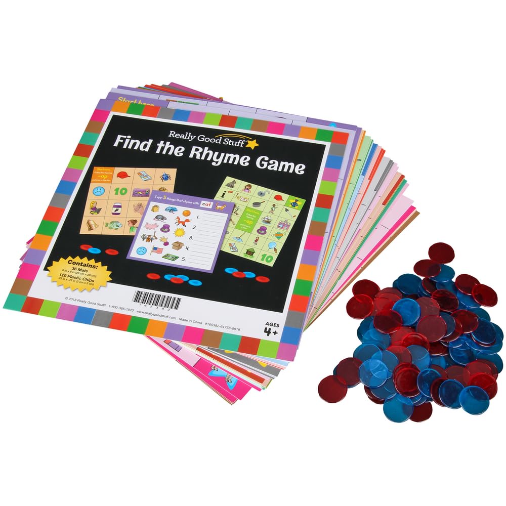 Really Good Stuff Find The Rhyme Game