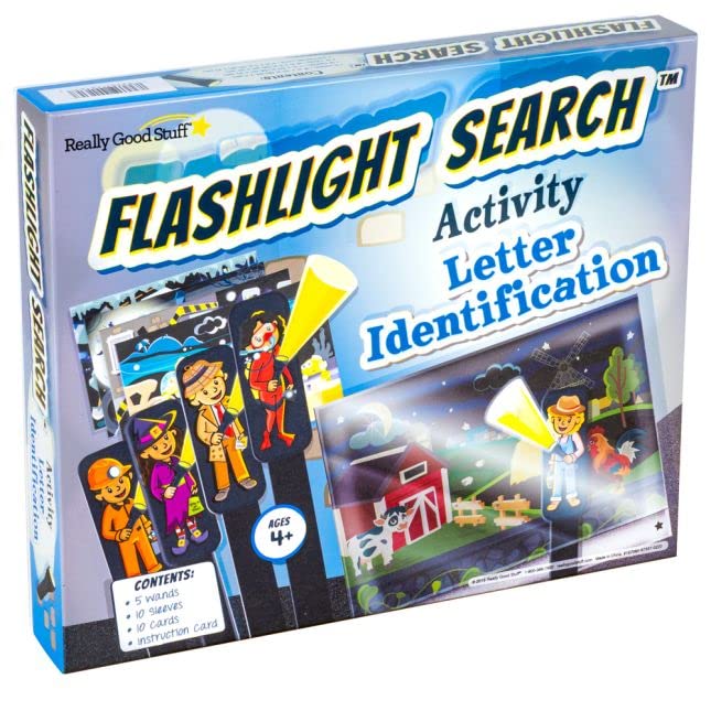 Really Good Stuff Flashlight Search Activity Letter Identification - 1 Game - Image 3