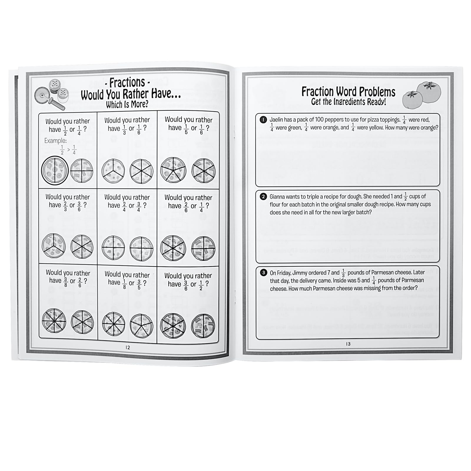 Really Good Stuff Fractions, Decimals, & Percentages Math Journals - Set of 12 - Image 5