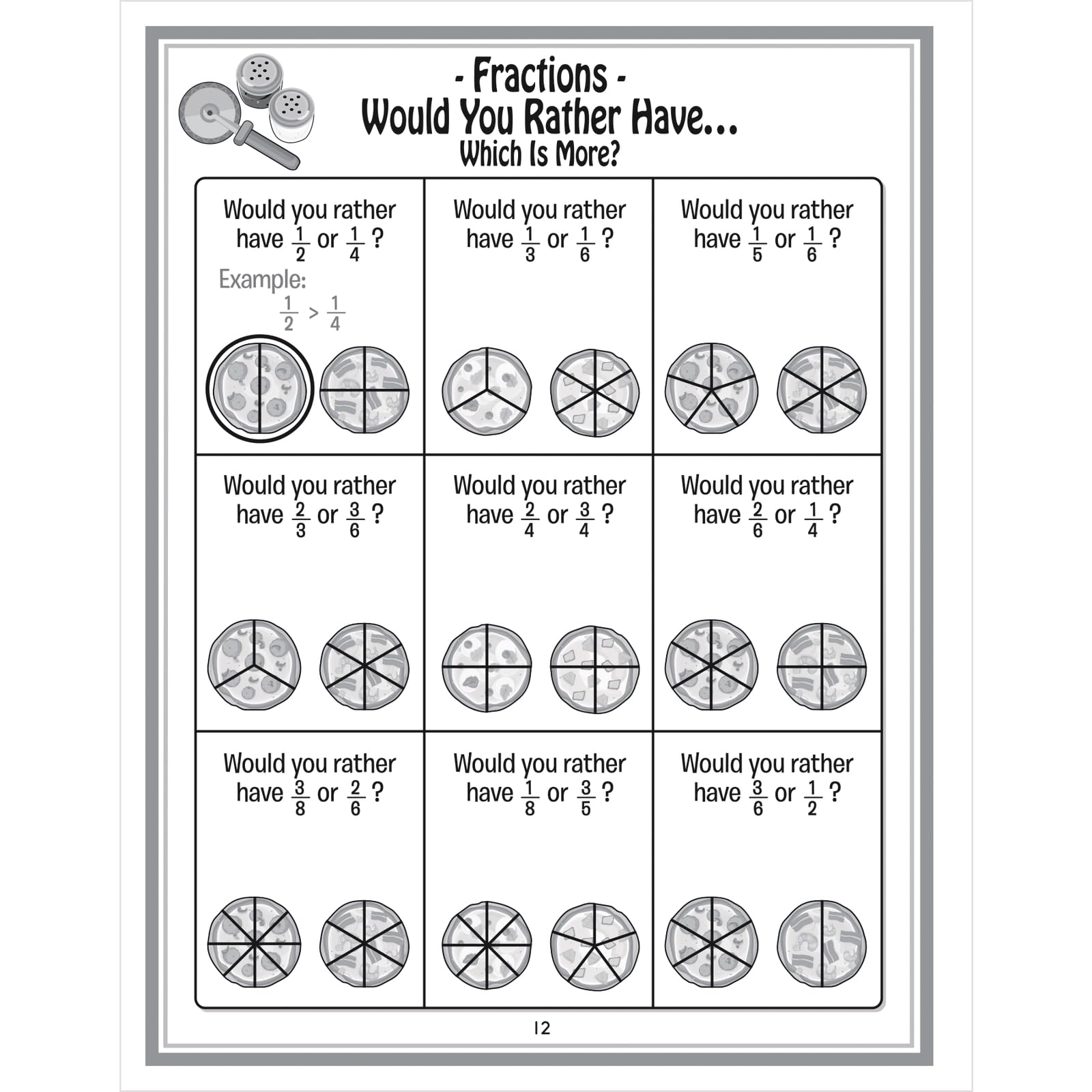 Really Good Stuff Fractions, Decimals, & Percentages Math Journals - Set of 12 - Image 7