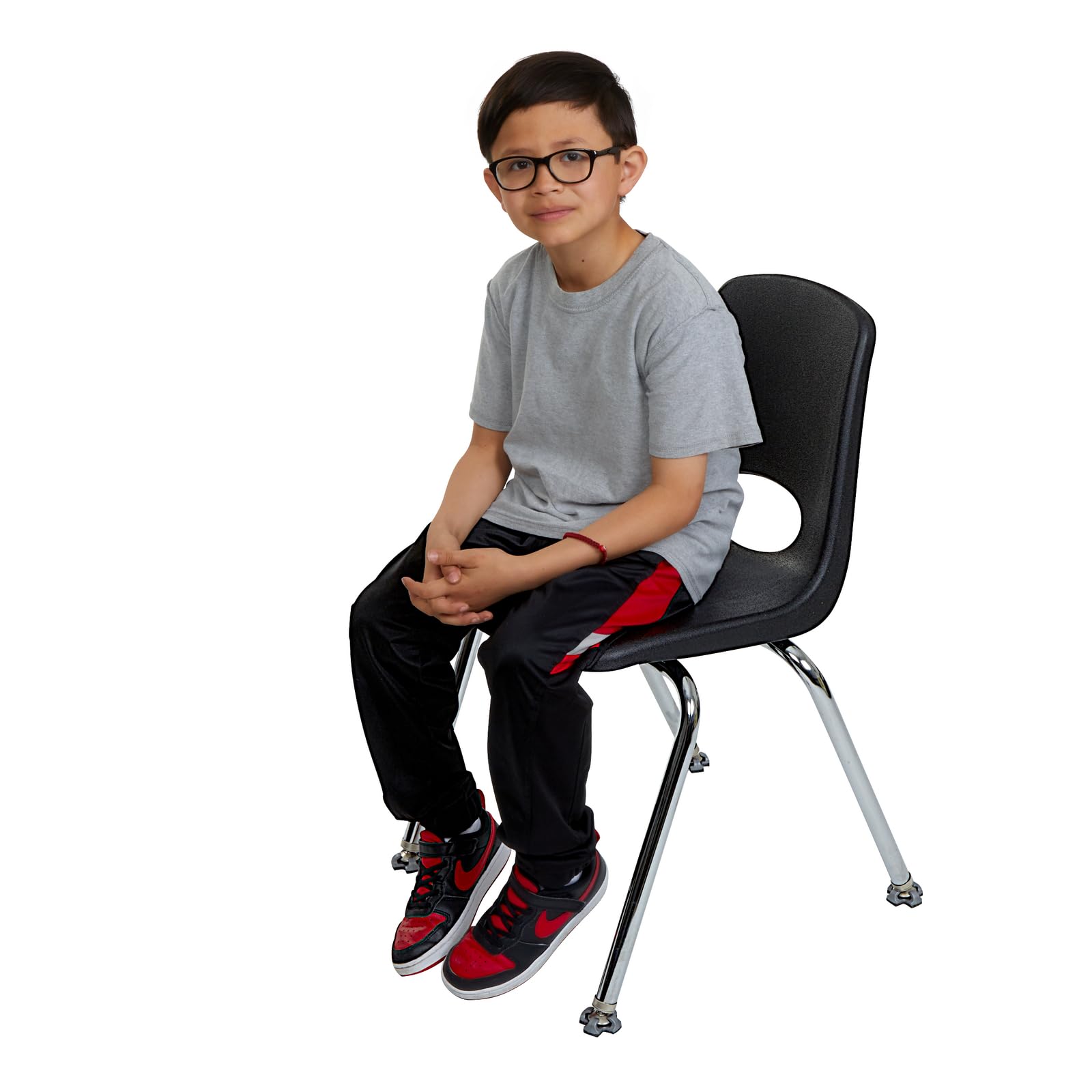 Really Good Stuff Fuzzy Feet Chair Glides - Set of 24 - Chair Leg Floor Protectors for Classroom Use - Image 4