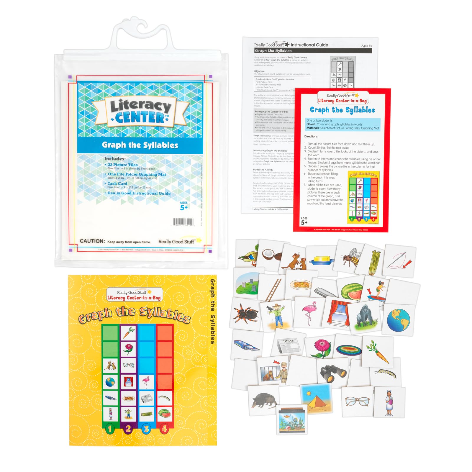 Really Good Stuff Graph The Syllables Literacy Center - 1 Literacy Center